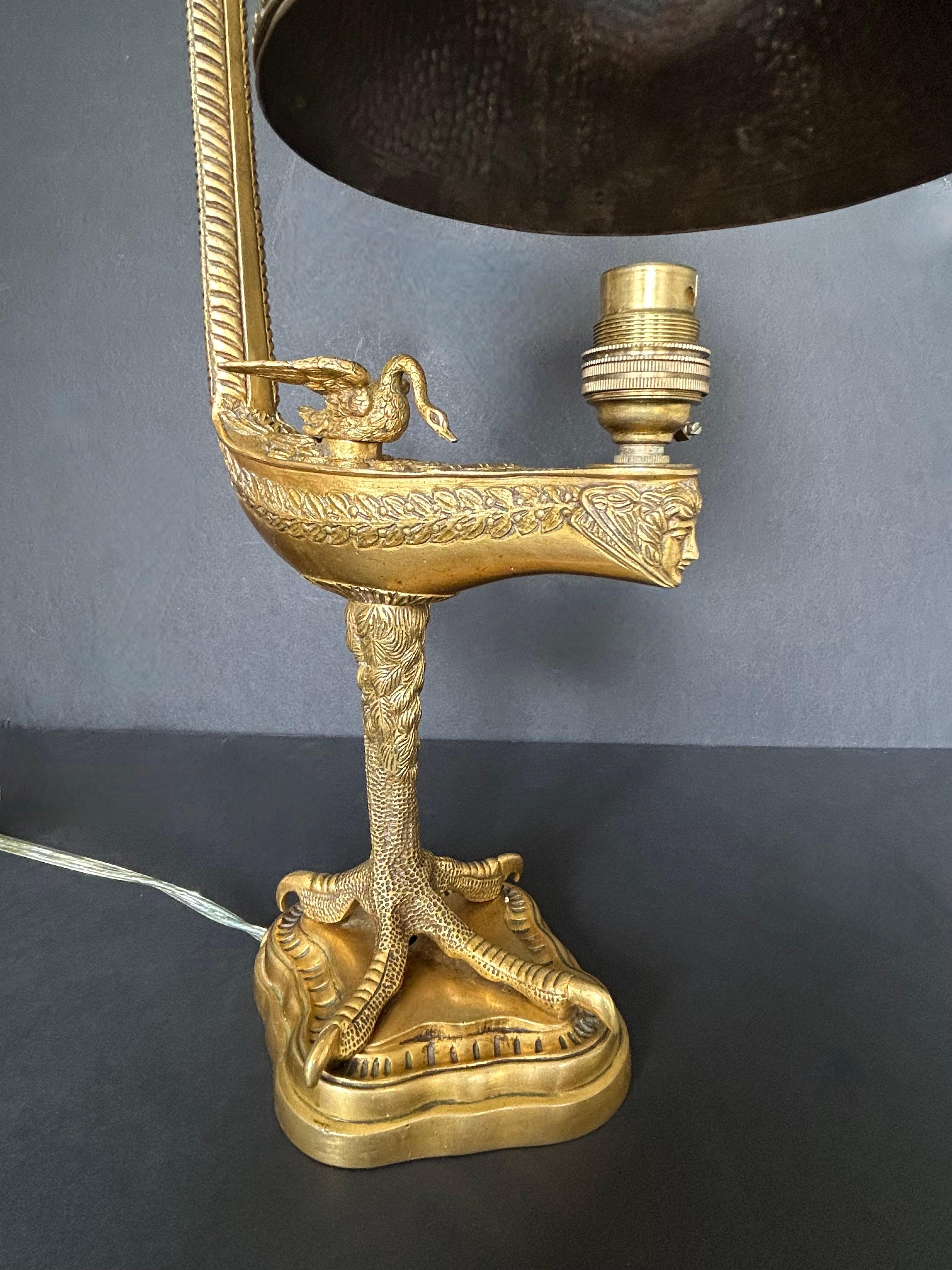 Gilt Bronze Table Lamp, 19th Century For Sale 5