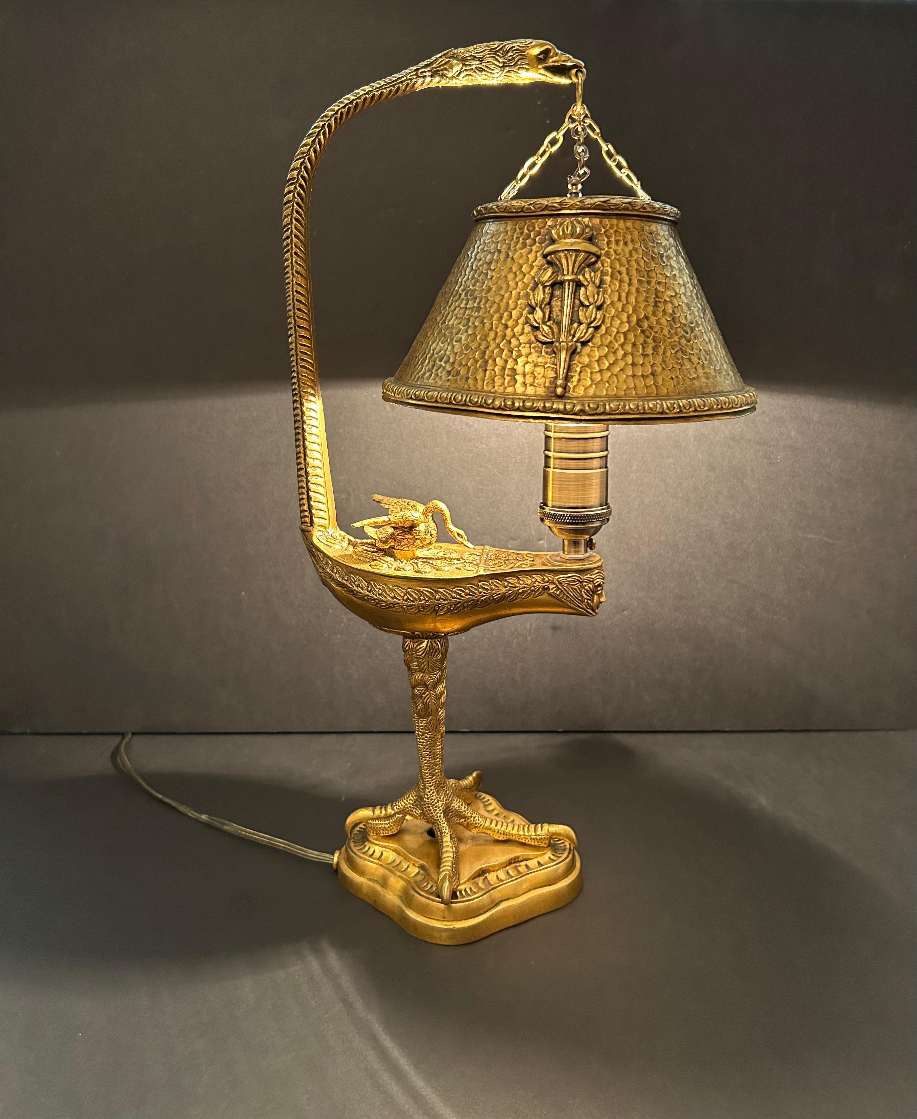 Gilt Bronze Table Lamp, 19th Century For Sale 5