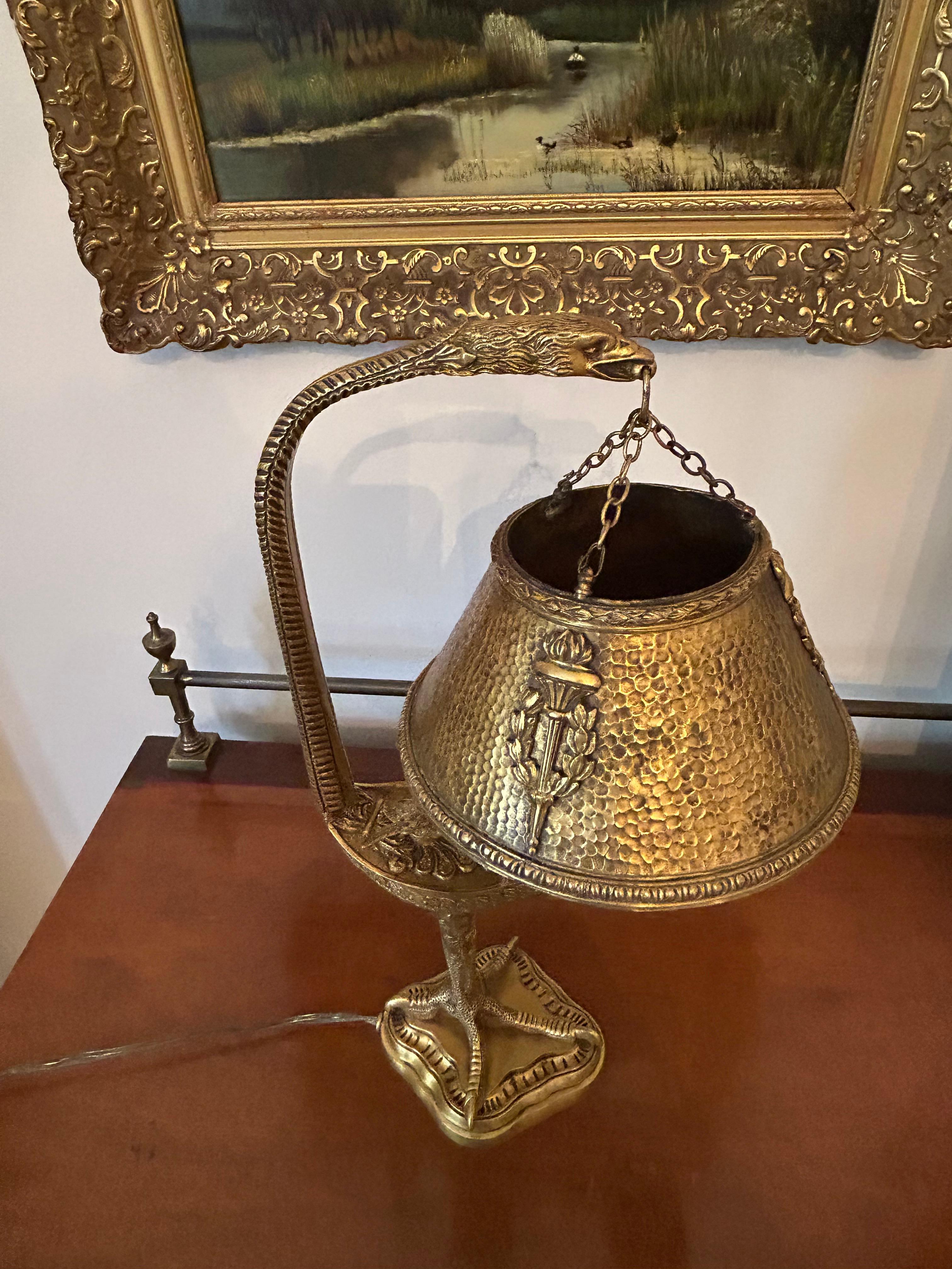 Gilt Bronze Table Lamp, 19th Century For Sale 7