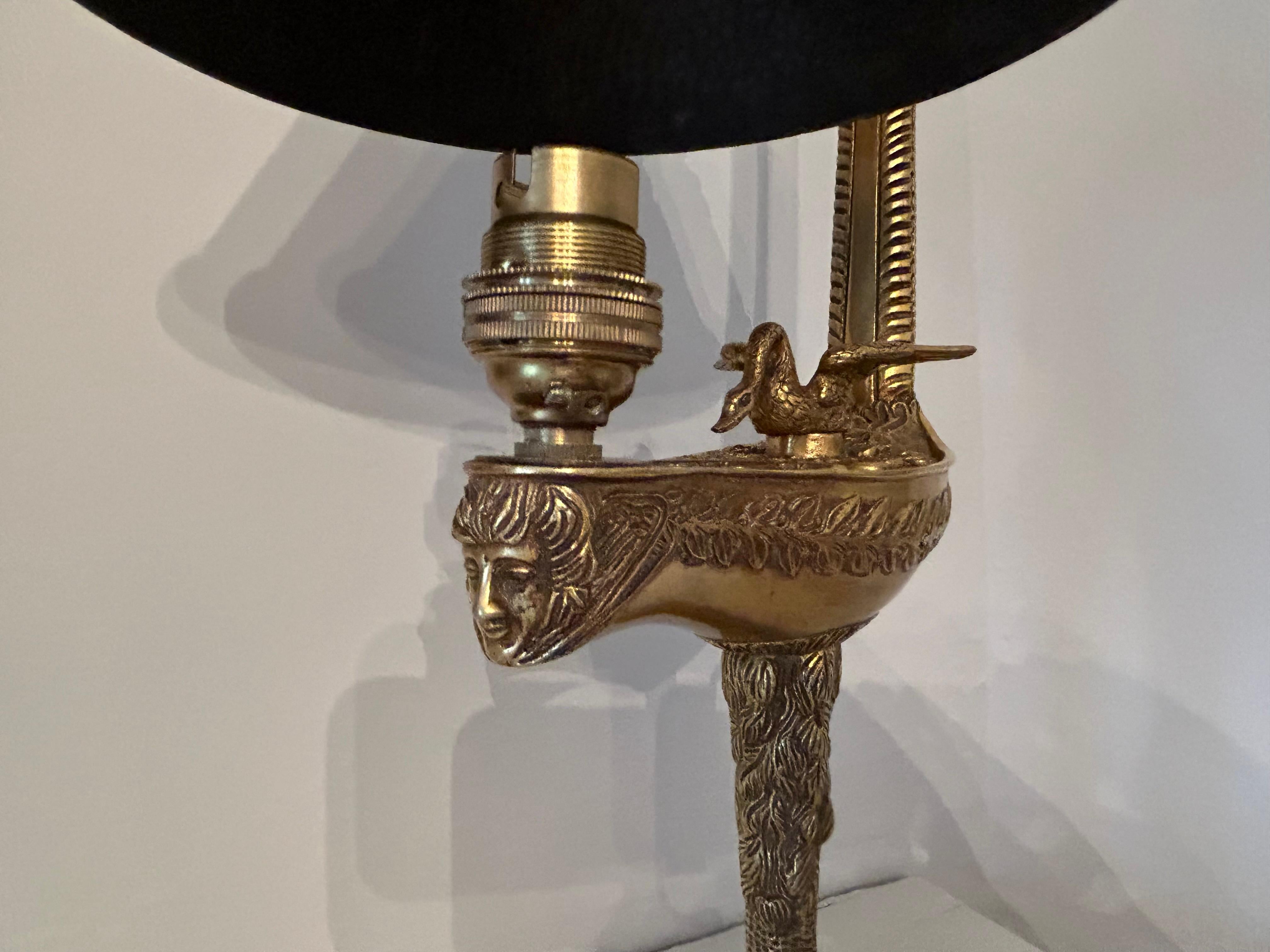 Gilt Bronze Table Lamp, 19th Century For Sale 10