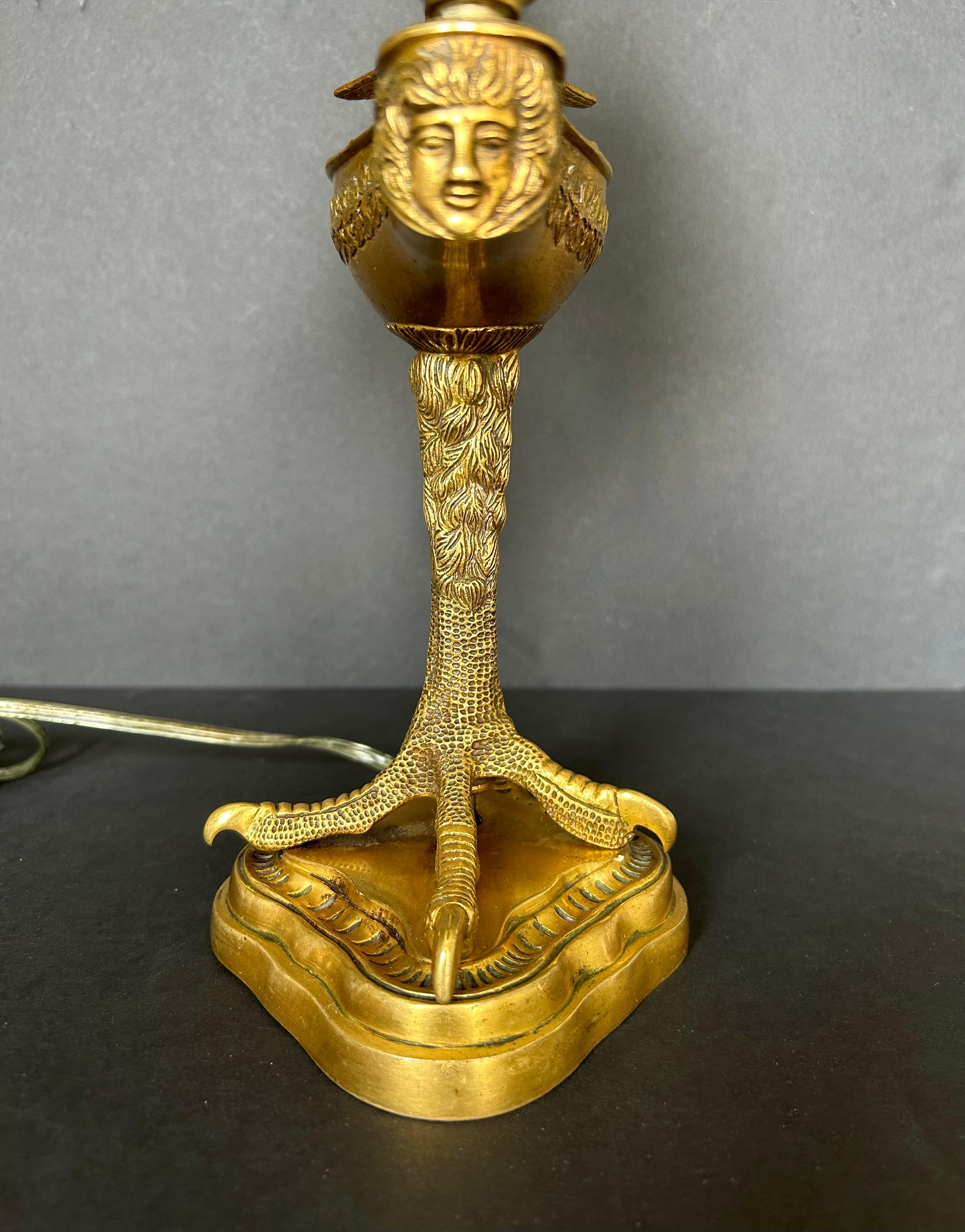 Gilt Bronze Table Lamp, 19th Century For Sale 2