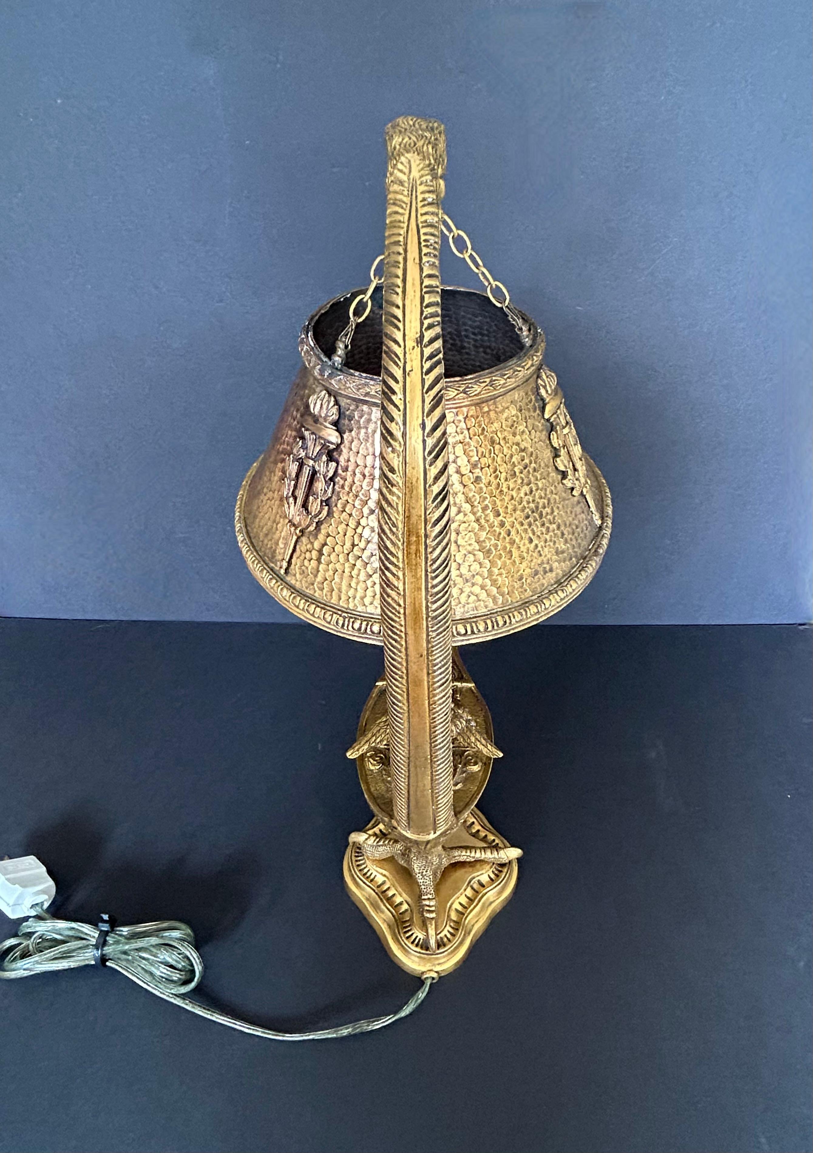 Gilt Bronze Table Lamp, 19th Century For Sale 4