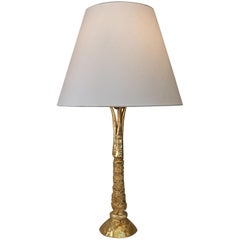 Gilt Bronze Table Lamp by Pierre Casenove for Fondica