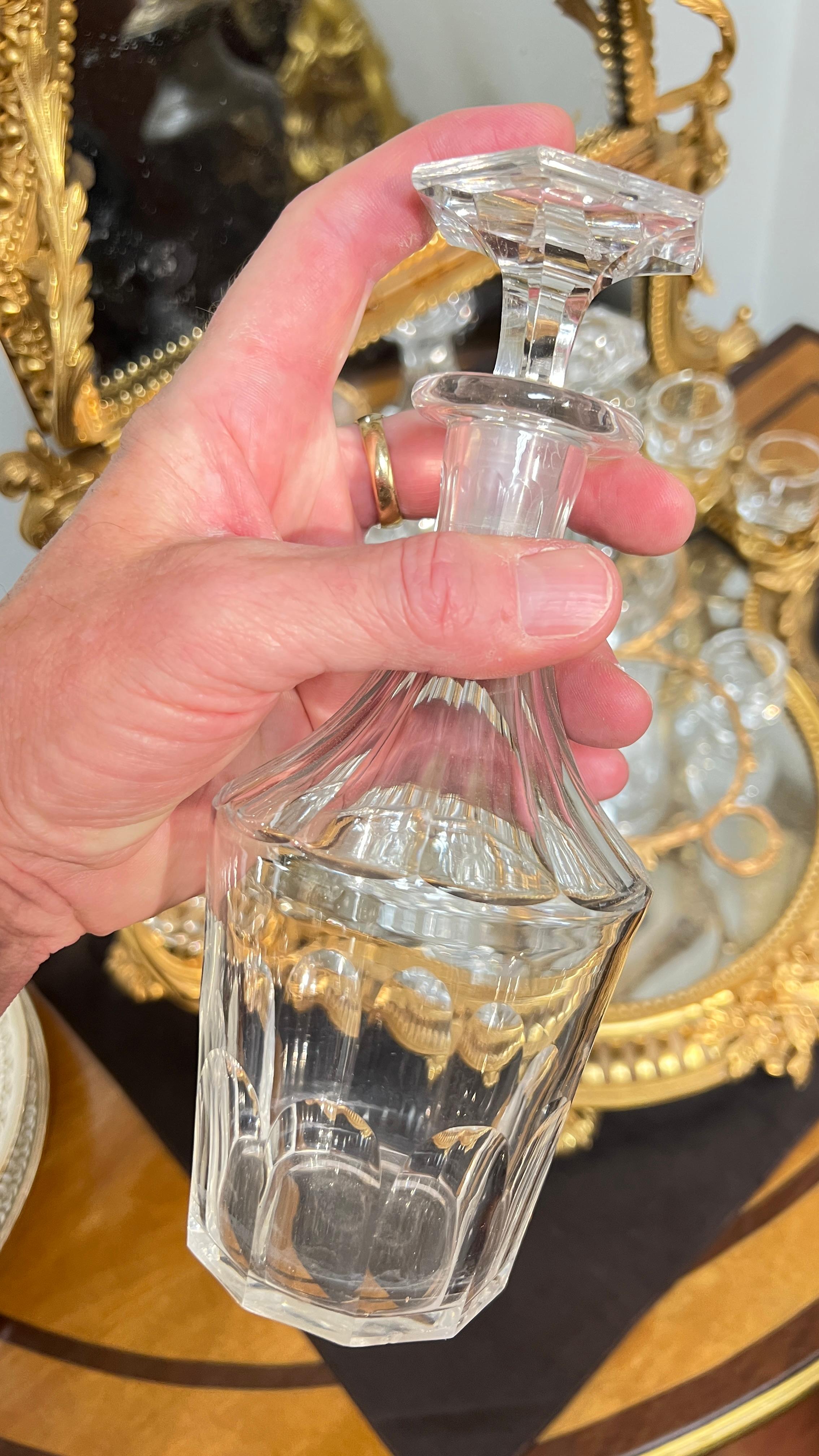 Gilt Bronze Tantalus and Glassware Set 6