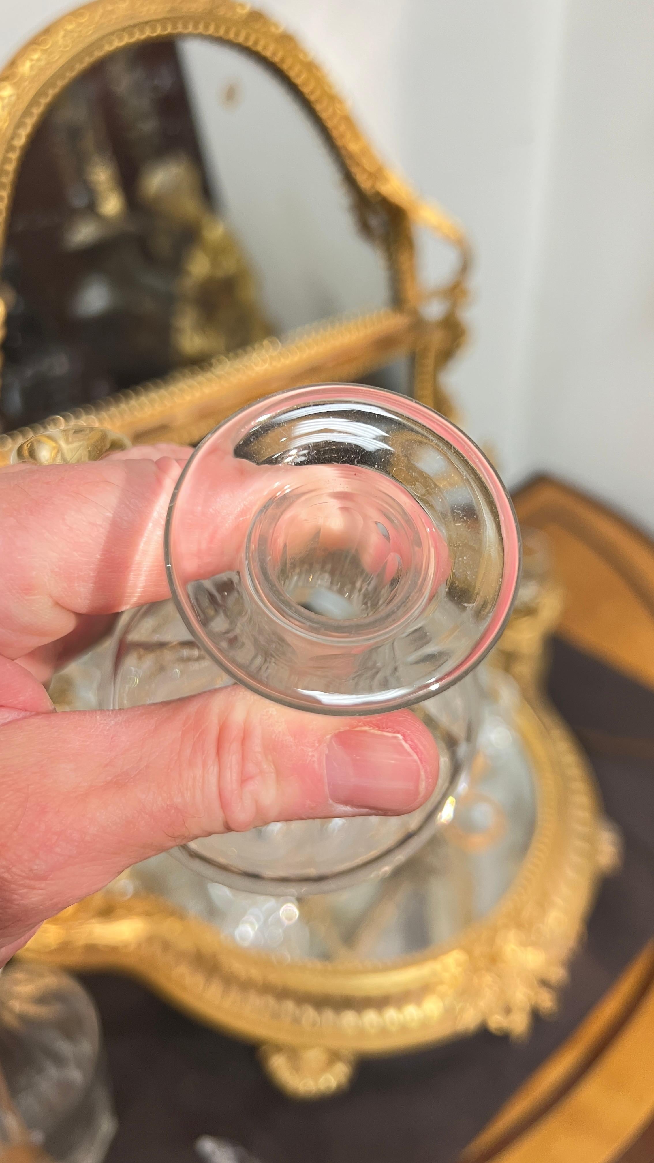 Gilt Bronze Tantalus and Glassware Set 8