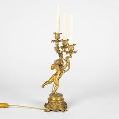 Gilt Bronze Three Arm Table Lights