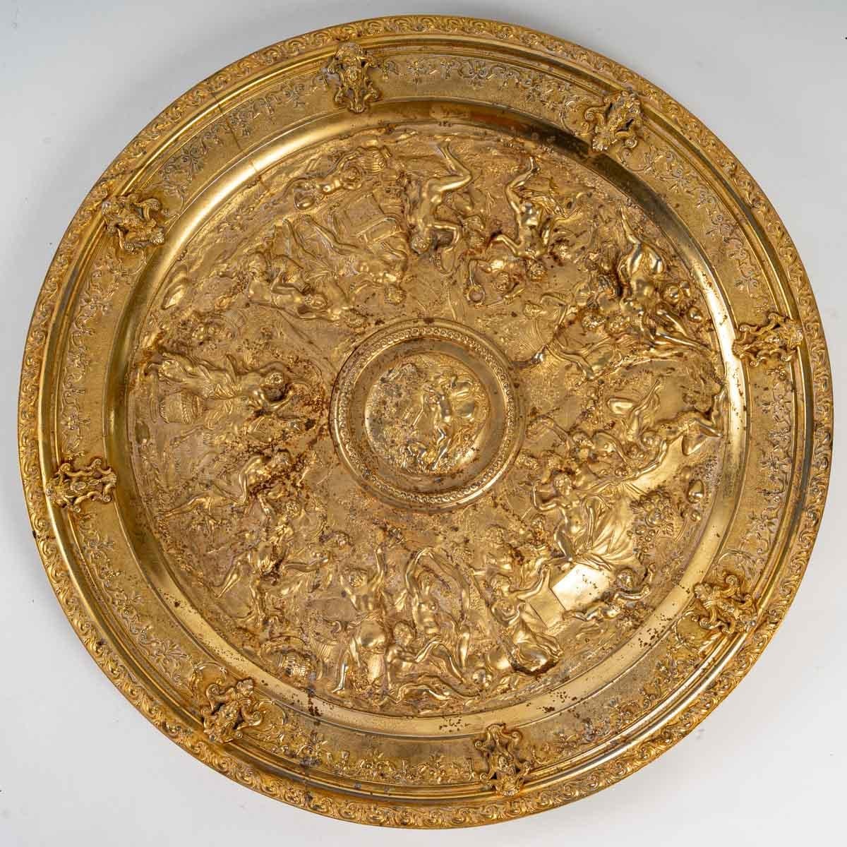 Gilt Bronze Tray, 19th Century For Sale 2