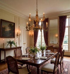 Gilt Bronze Two Tier Chandelier