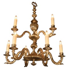 Gilt Bronze Two Tier Chandelier