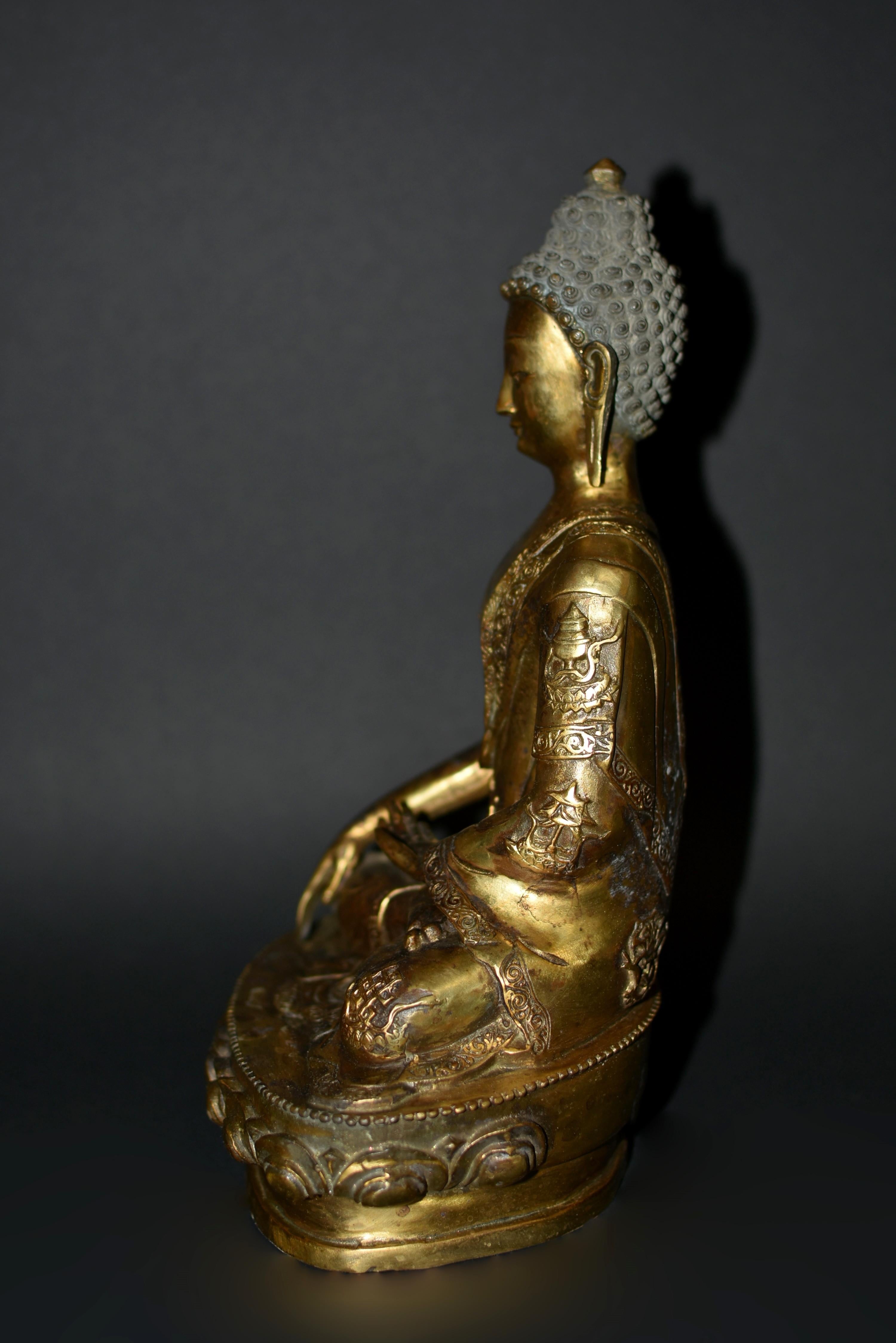 Gilt Bronze Young Buddha Shakyamuni Statue 7