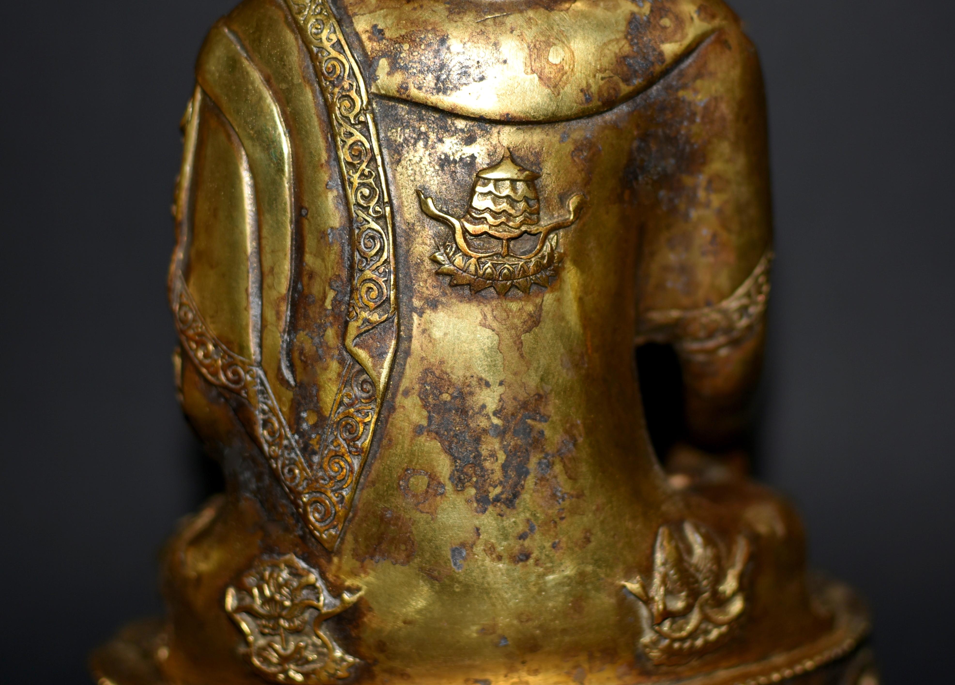 Gilt Bronze Young Buddha Shakyamuni Statue 9