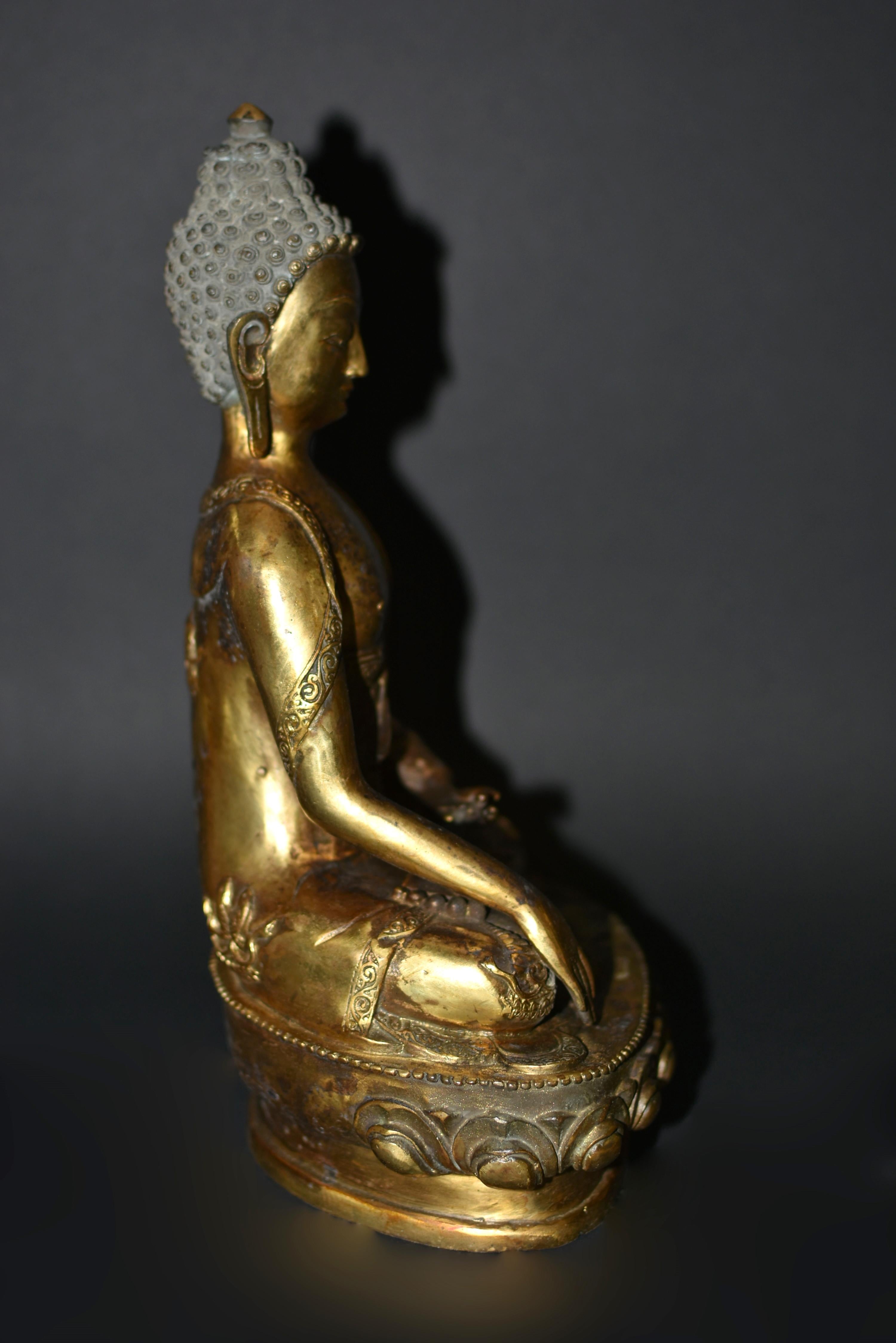 Gilt Bronze Young Buddha Shakyamuni Statue 11