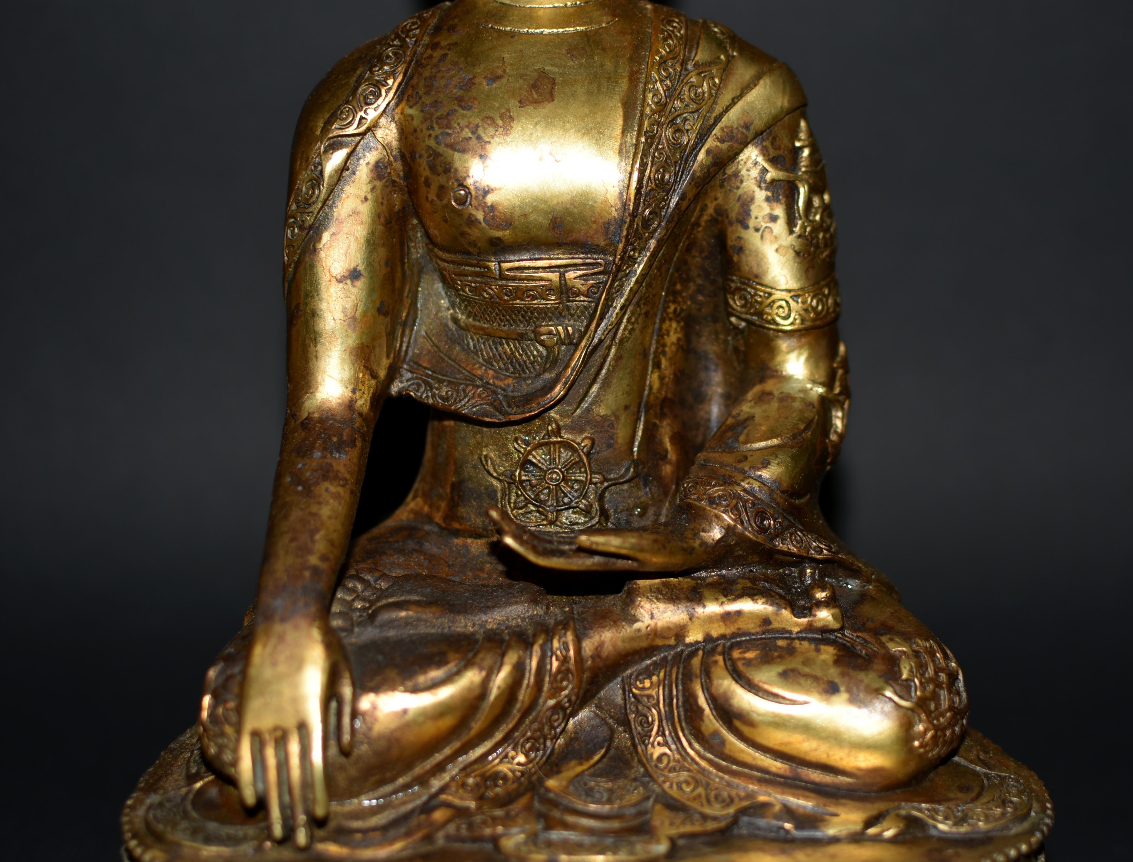 Gilt Bronze Young Buddha Shakyamuni Statue 1