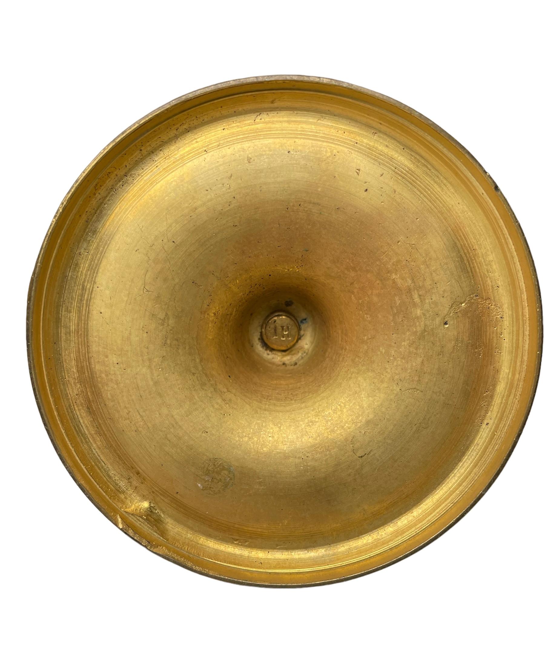Vergoldete Bronze-Doppelkerzenhalter (20. Jahrhundert) im Angebot