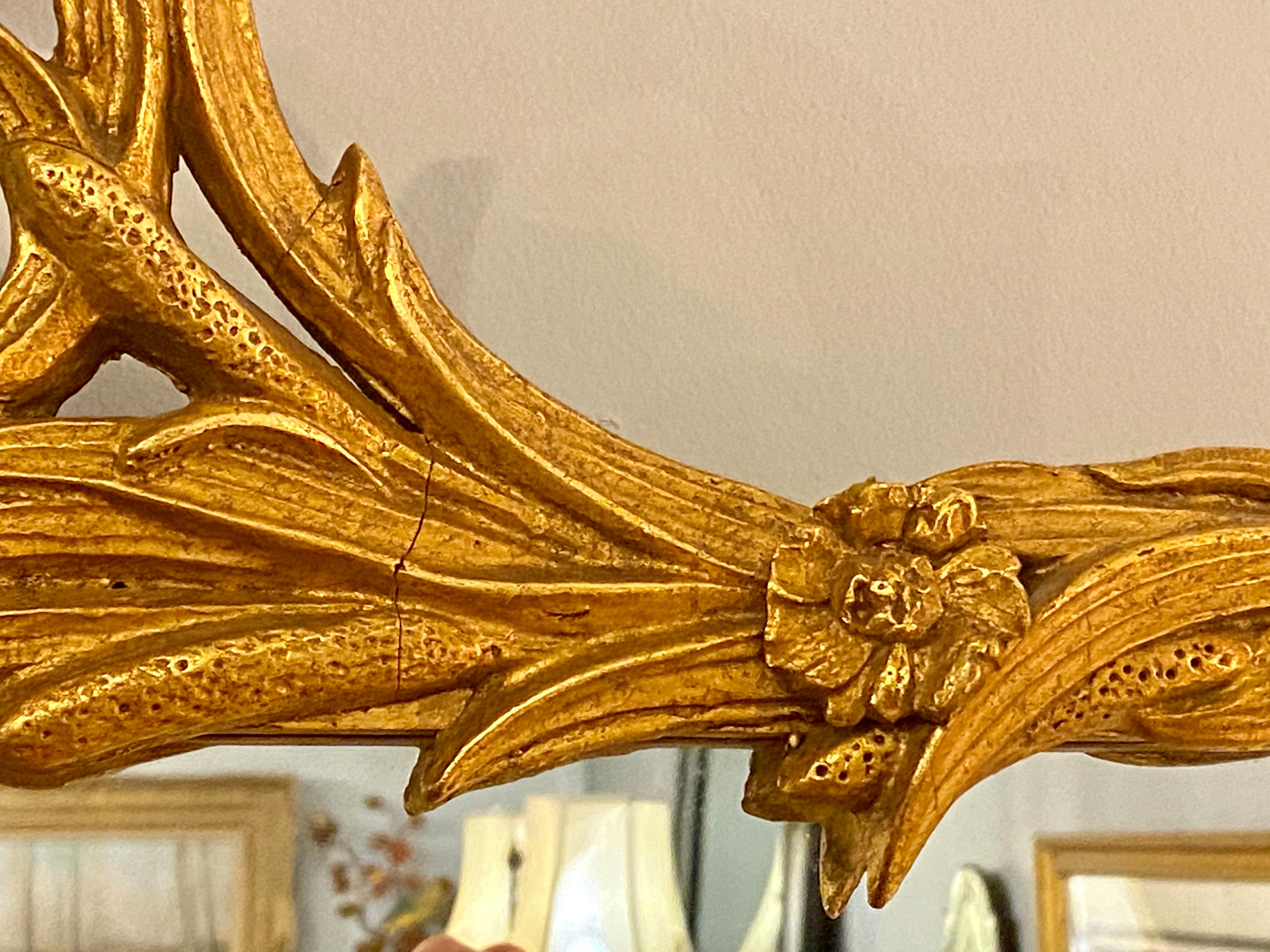 Gilt Carved Shell Motif Italian Mirror 2