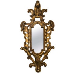 Gilt Carved Wood Baroque Mirror