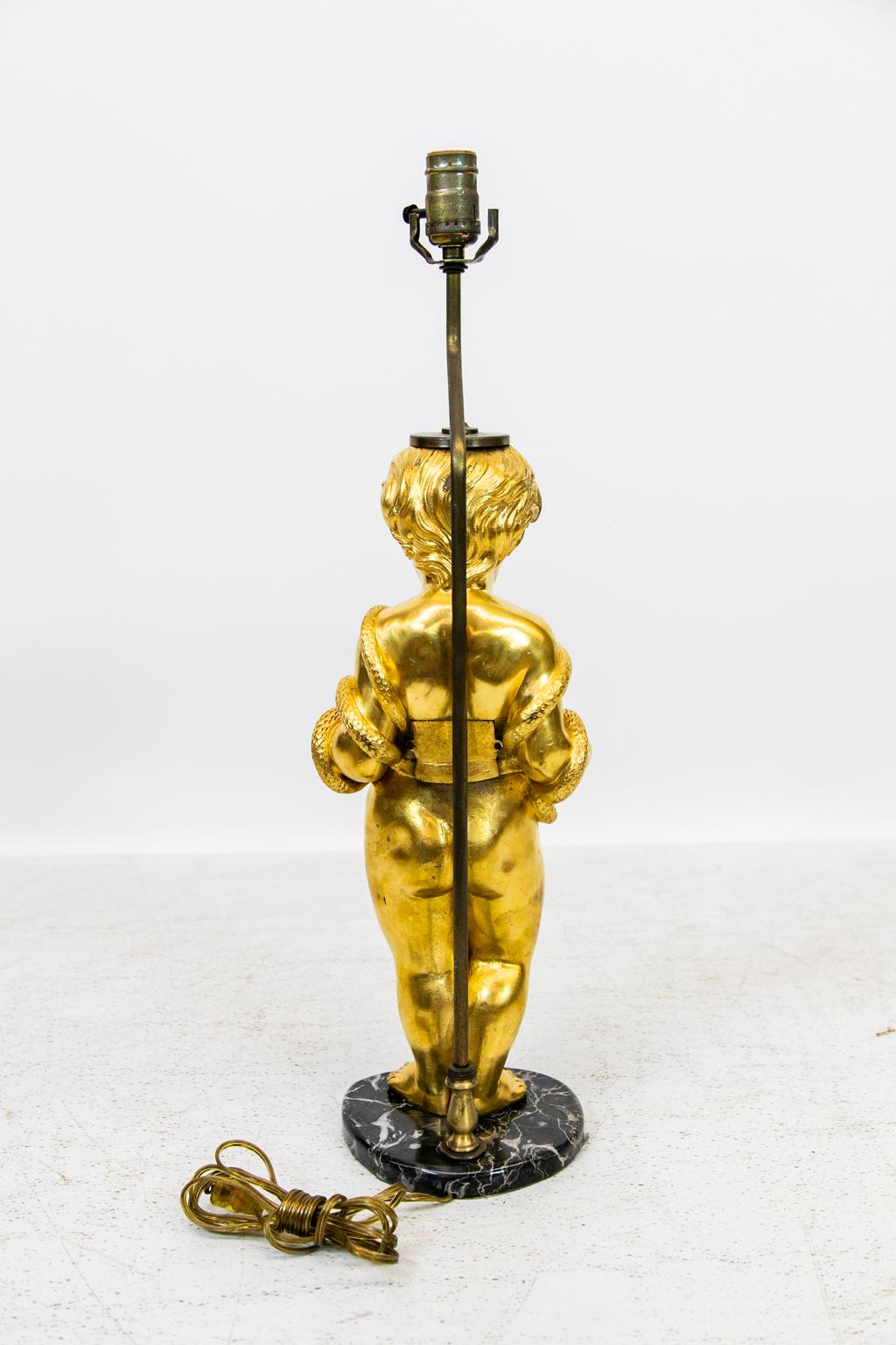 Gilt Cherub Lamp 5