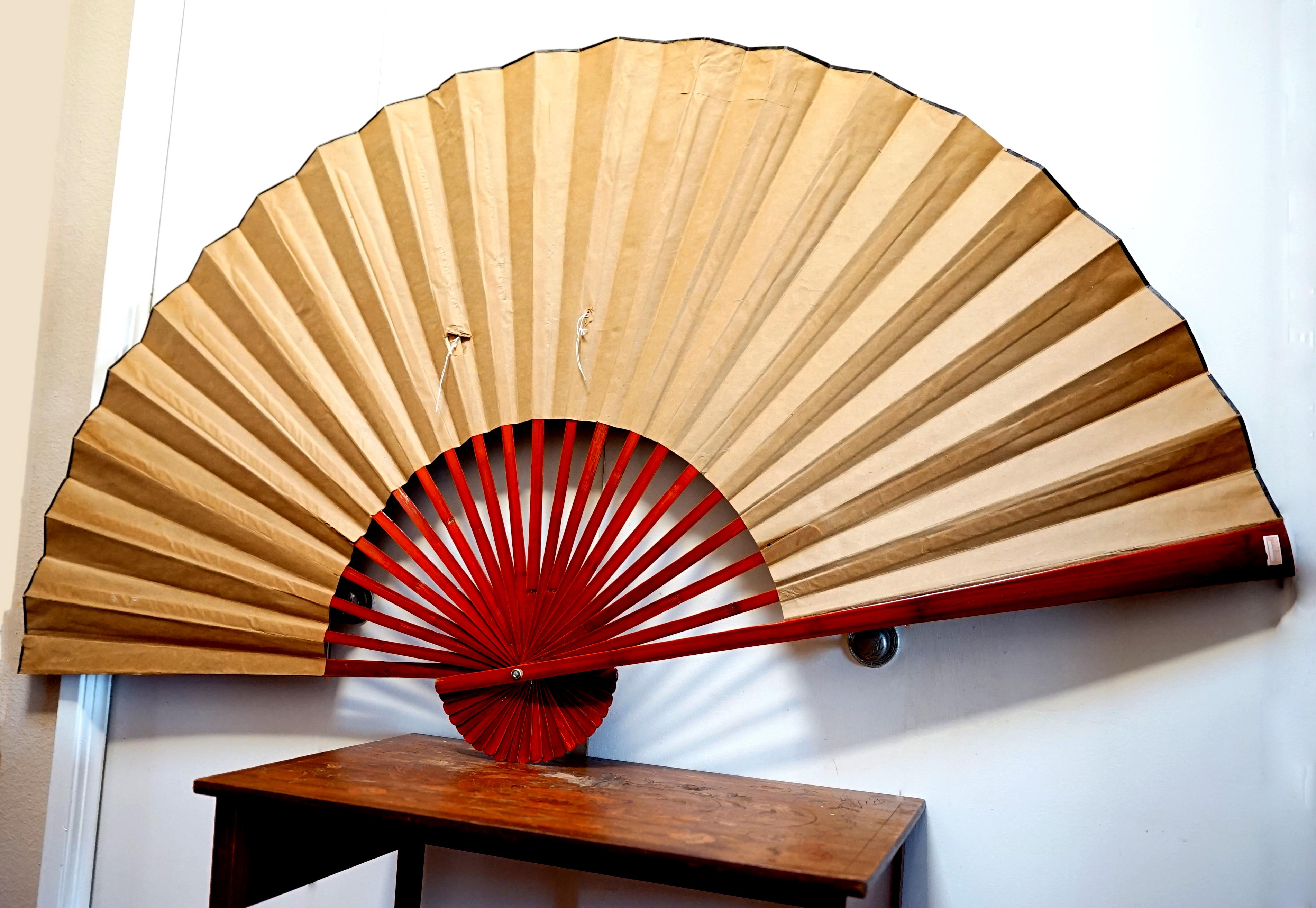 big chinese fan for wall