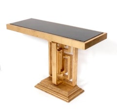 Gilt Chinoiserie Console Table or Bar