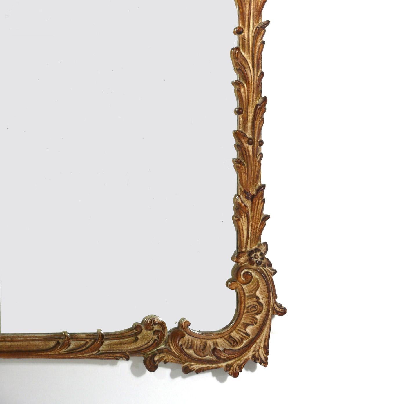 Italian Gilt Chinoiserie Mirror, circa 1940s For Sale