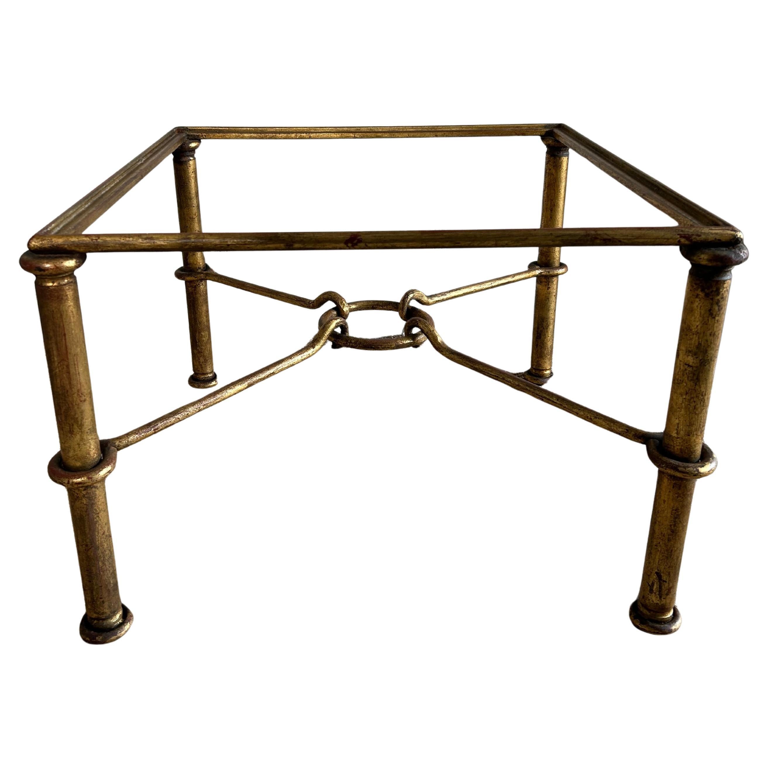 Gilt Coffee Table, Italy, 1970's, by Giovanni Banci for Hermes For Sale