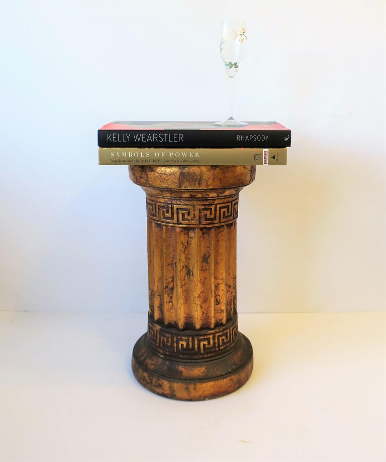 Column Pedestal Drinks Side Table or Plant Stand Neoclassical Design