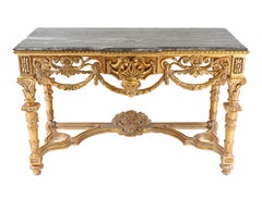 Gilt Console Table - Italian Hall Table Baroque