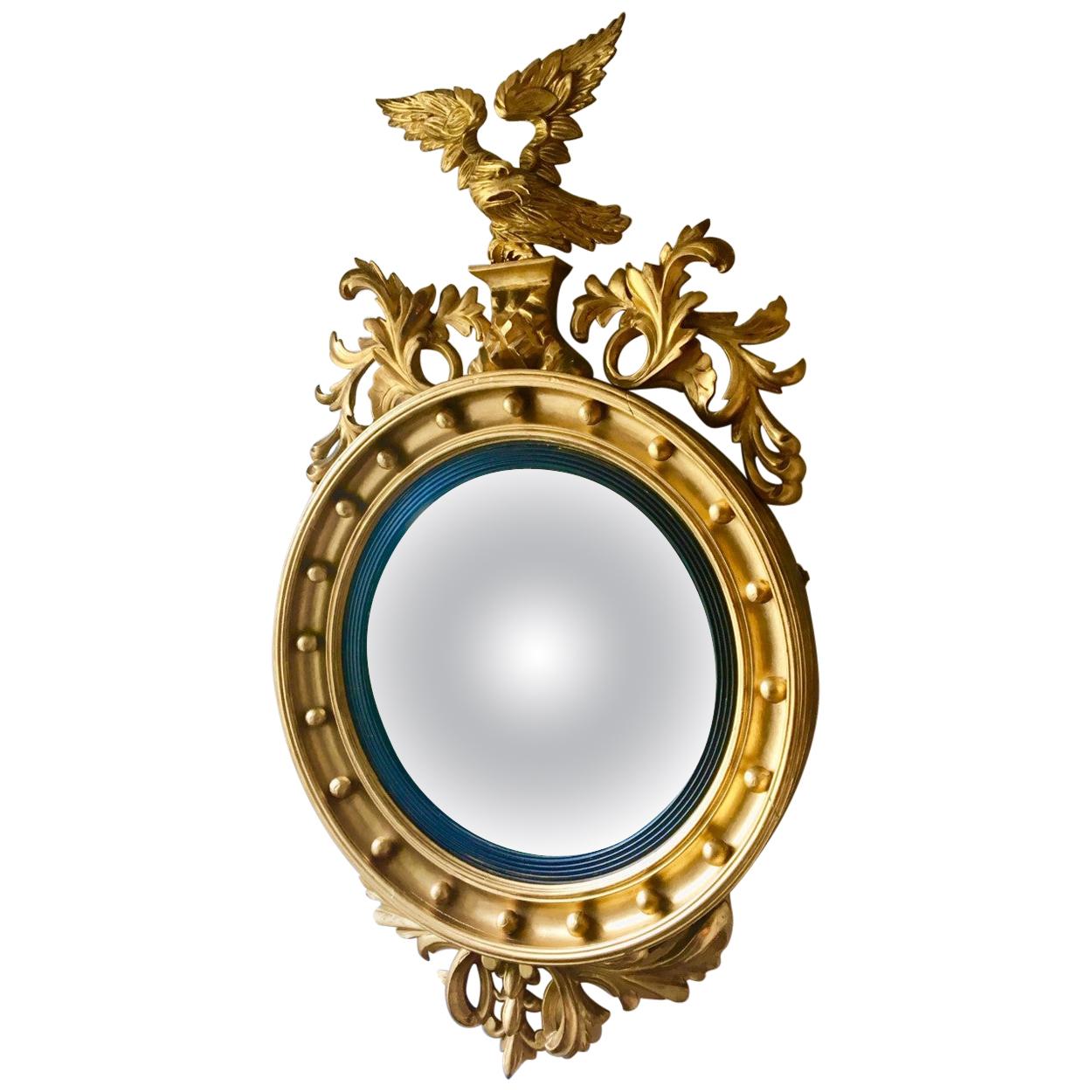 Gilt Convex Mirror, English, circa 1860