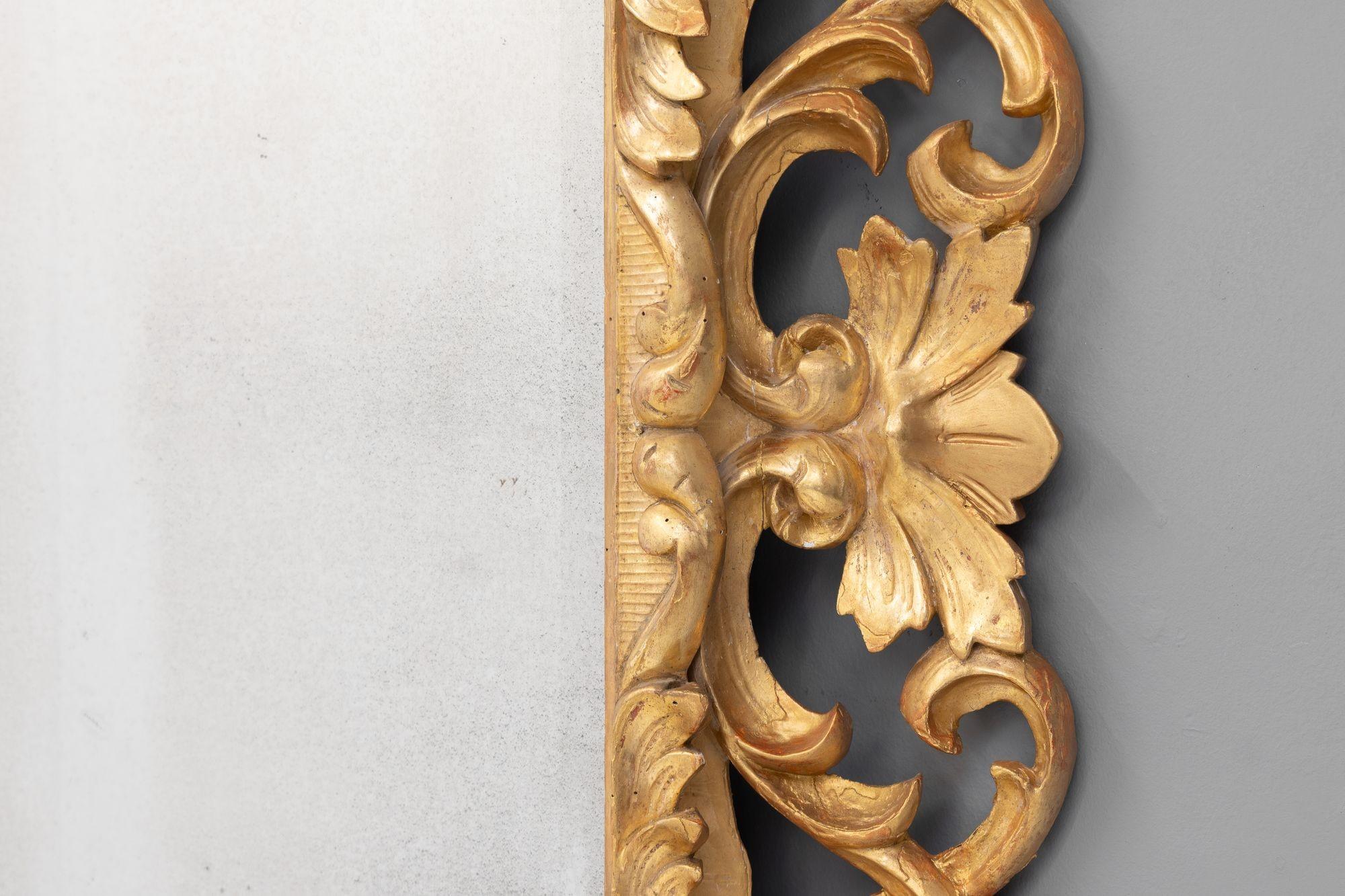 Mid-19th Century Gilt Cushion Framed Mirror For Sale