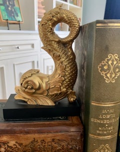 Gilt Dolphin Bookend Paperweight