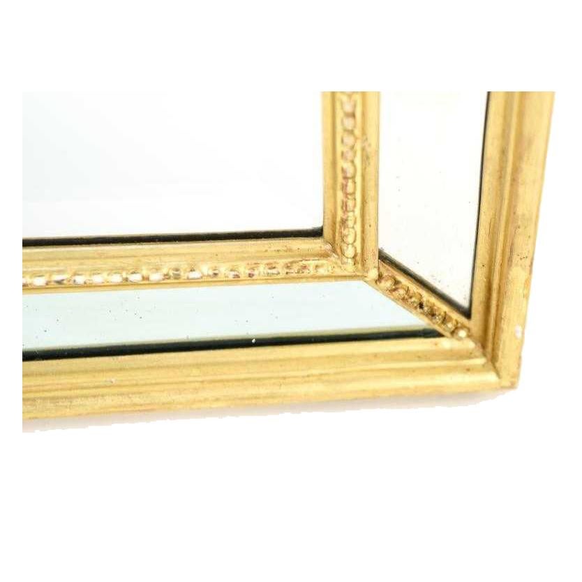 Gilt Faceted Mirror In Good Condition In Locust Valley, NY