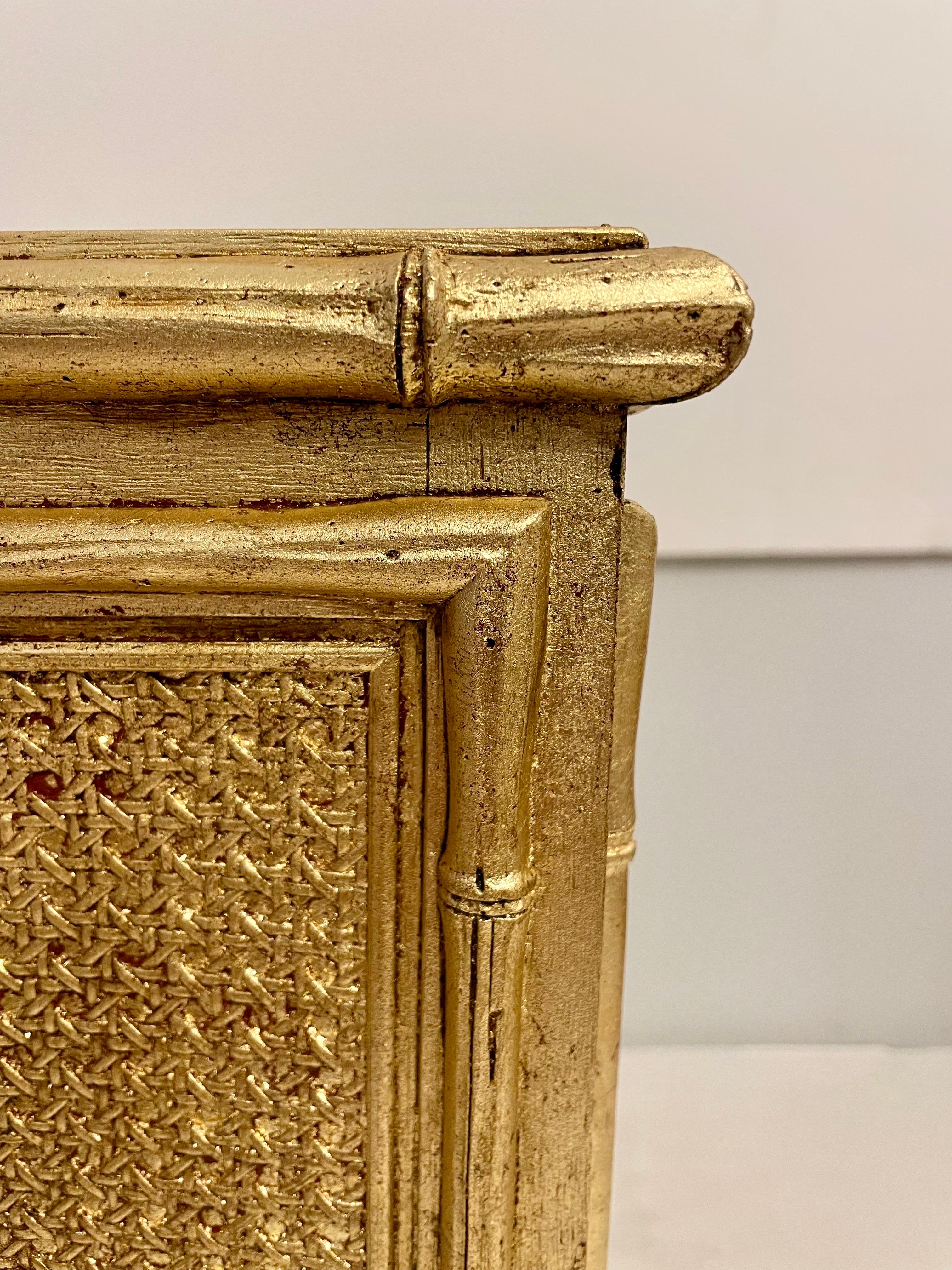Can in finto bambù e canne finte di Gilt in vendita 4