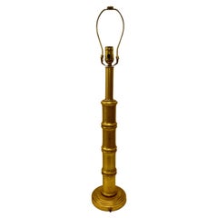 Gilt Faux Bamboo Lamp
