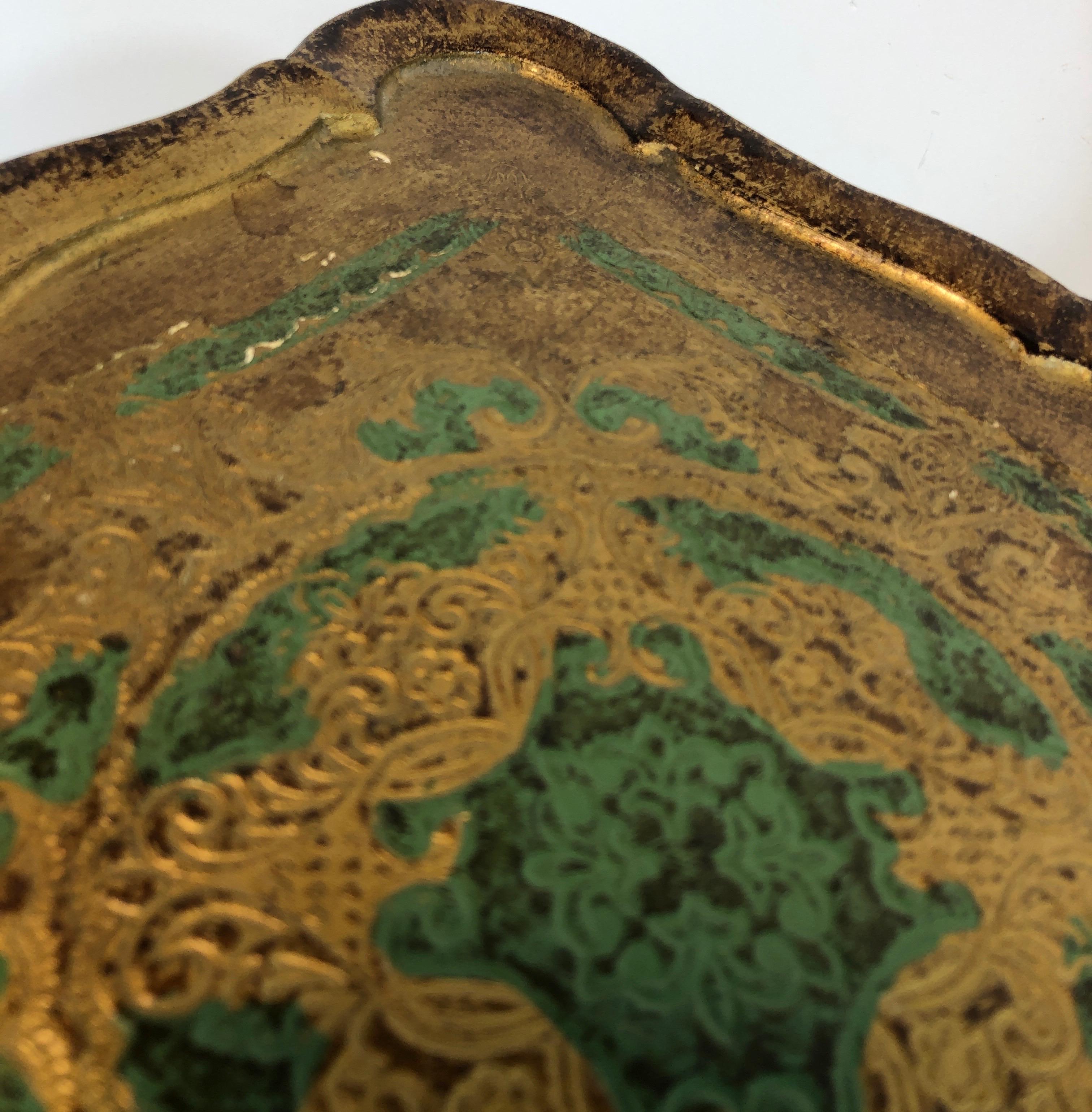 Late 20th Century Gilt Finish Florentine Side Table