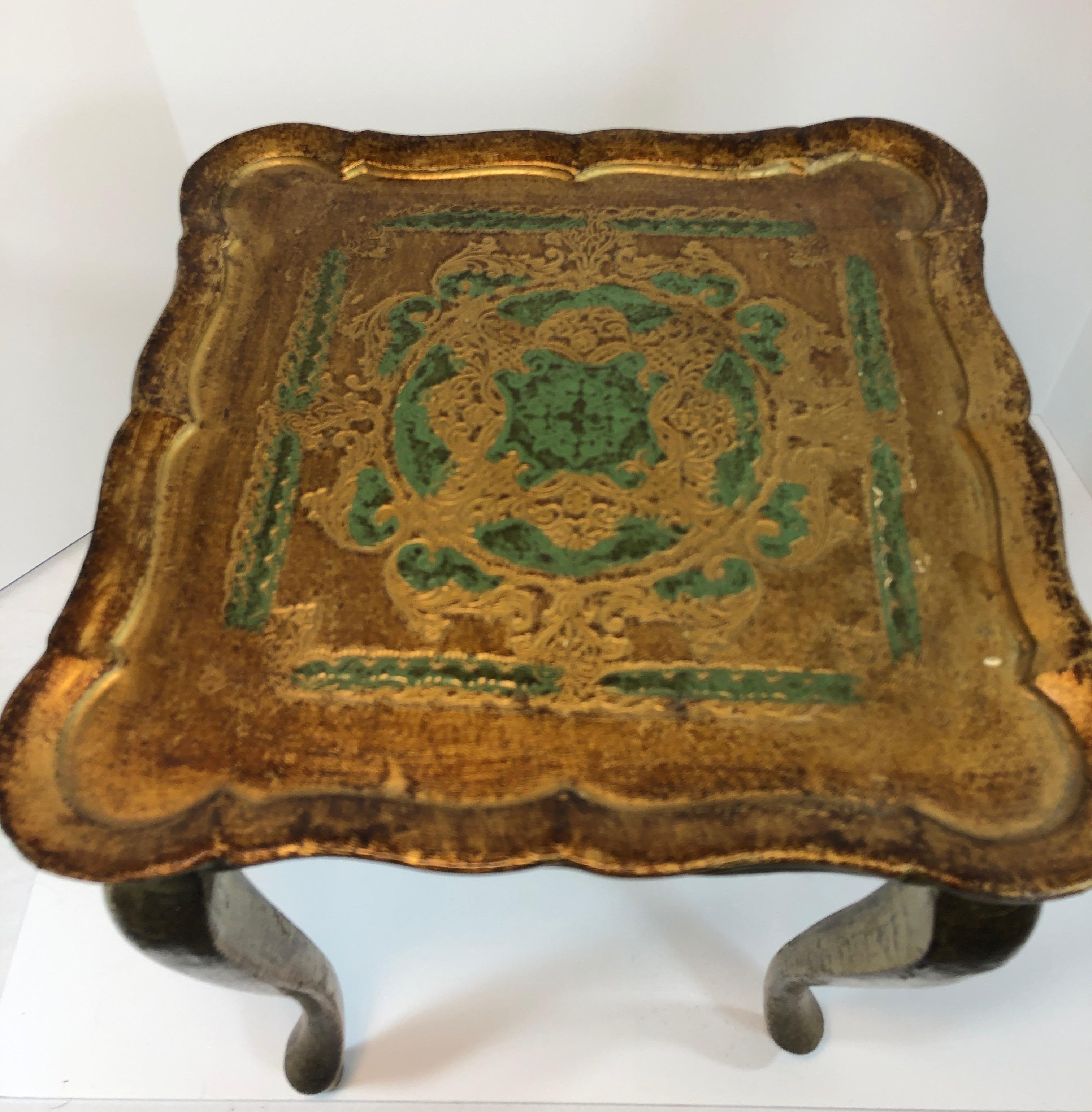 Giltwood Gilt Finish Florentine Side Table