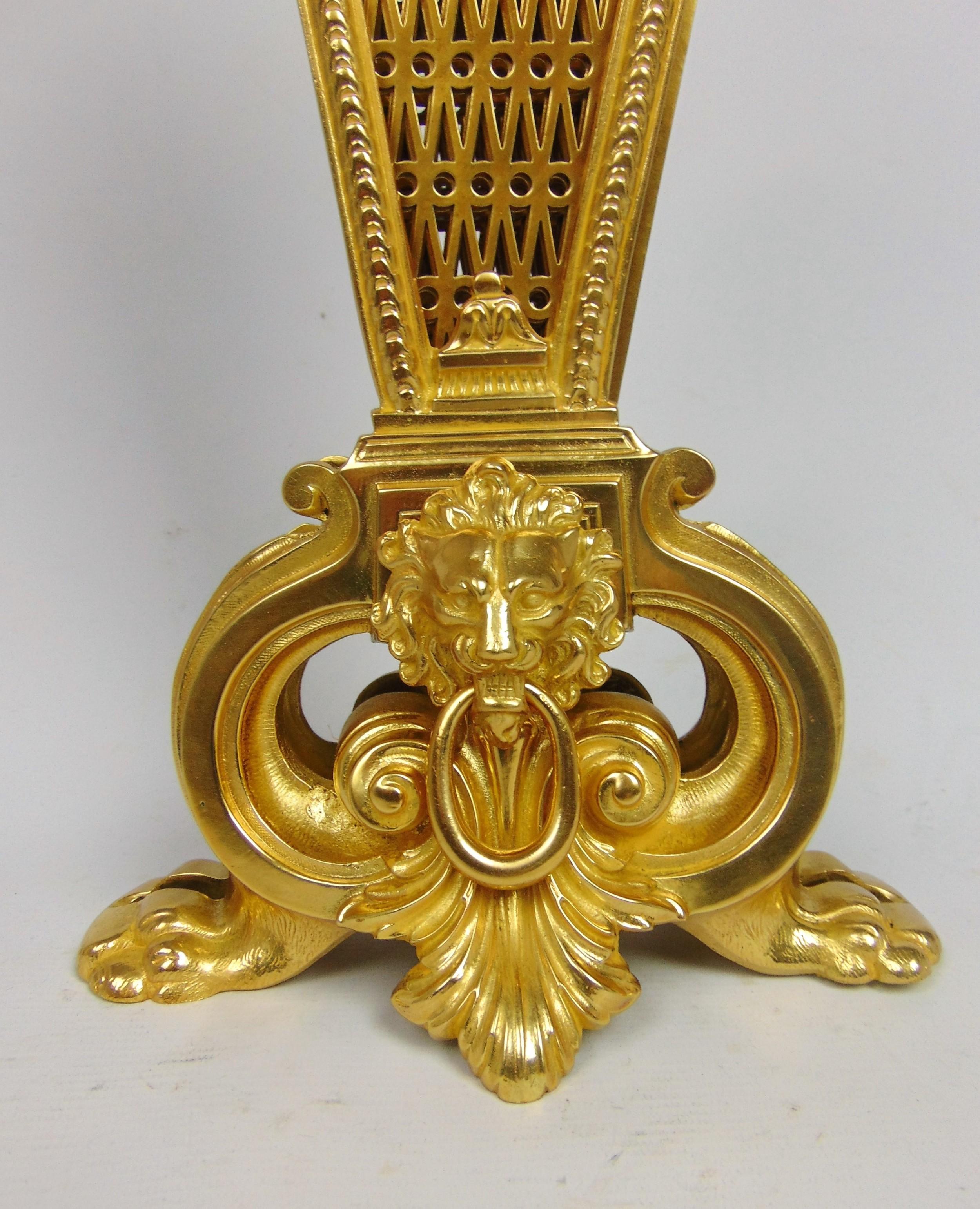 French Antique Fire Screen Guard