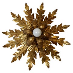 Gilt Firenze Wall or ceiling lamp, 1960's