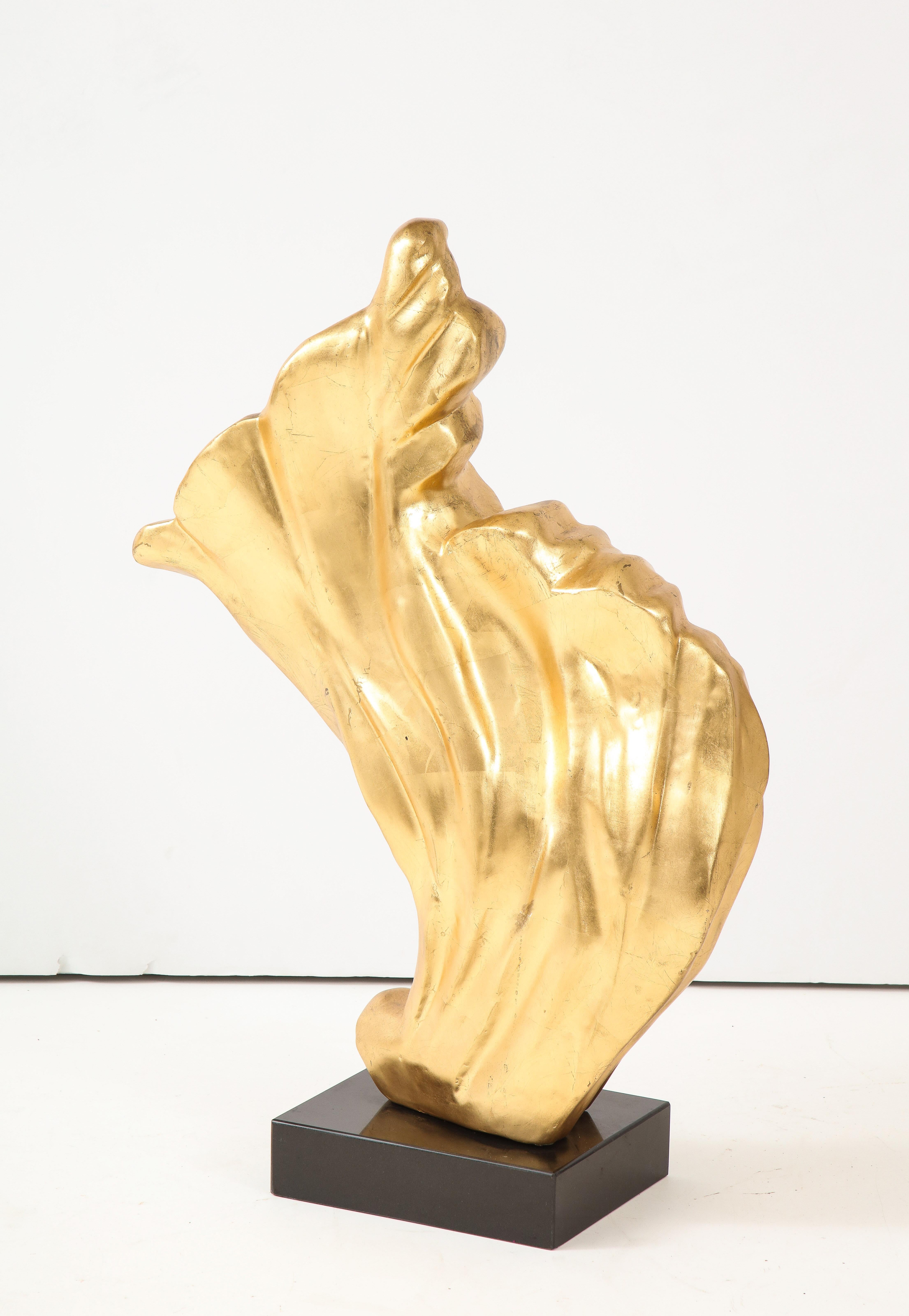 Mid-Century Modern 20th Century Gilt Flame Sculpture For Sale