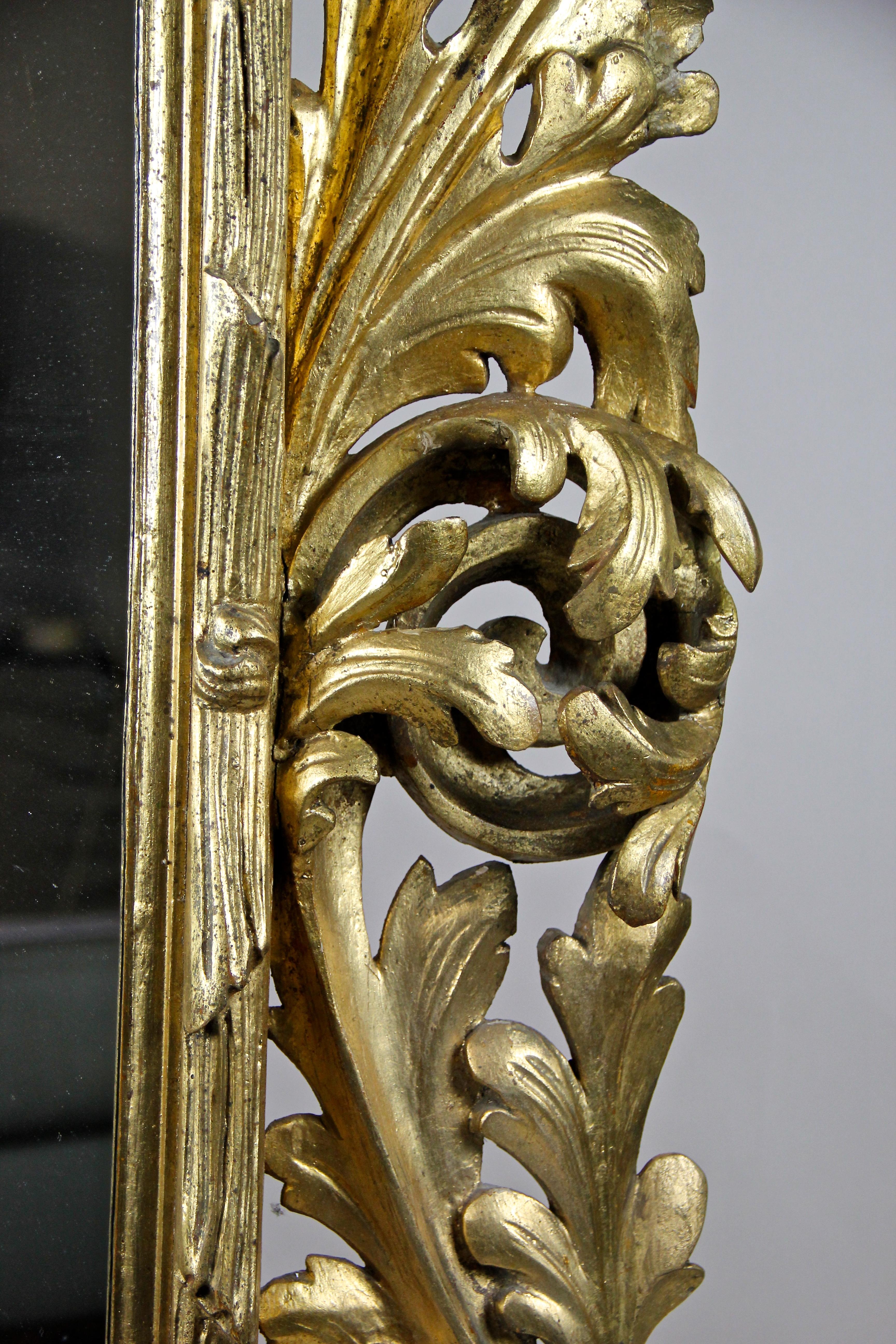Gilt Florentine Wall Mirror Hand Carved, Austria, circa 1850 4