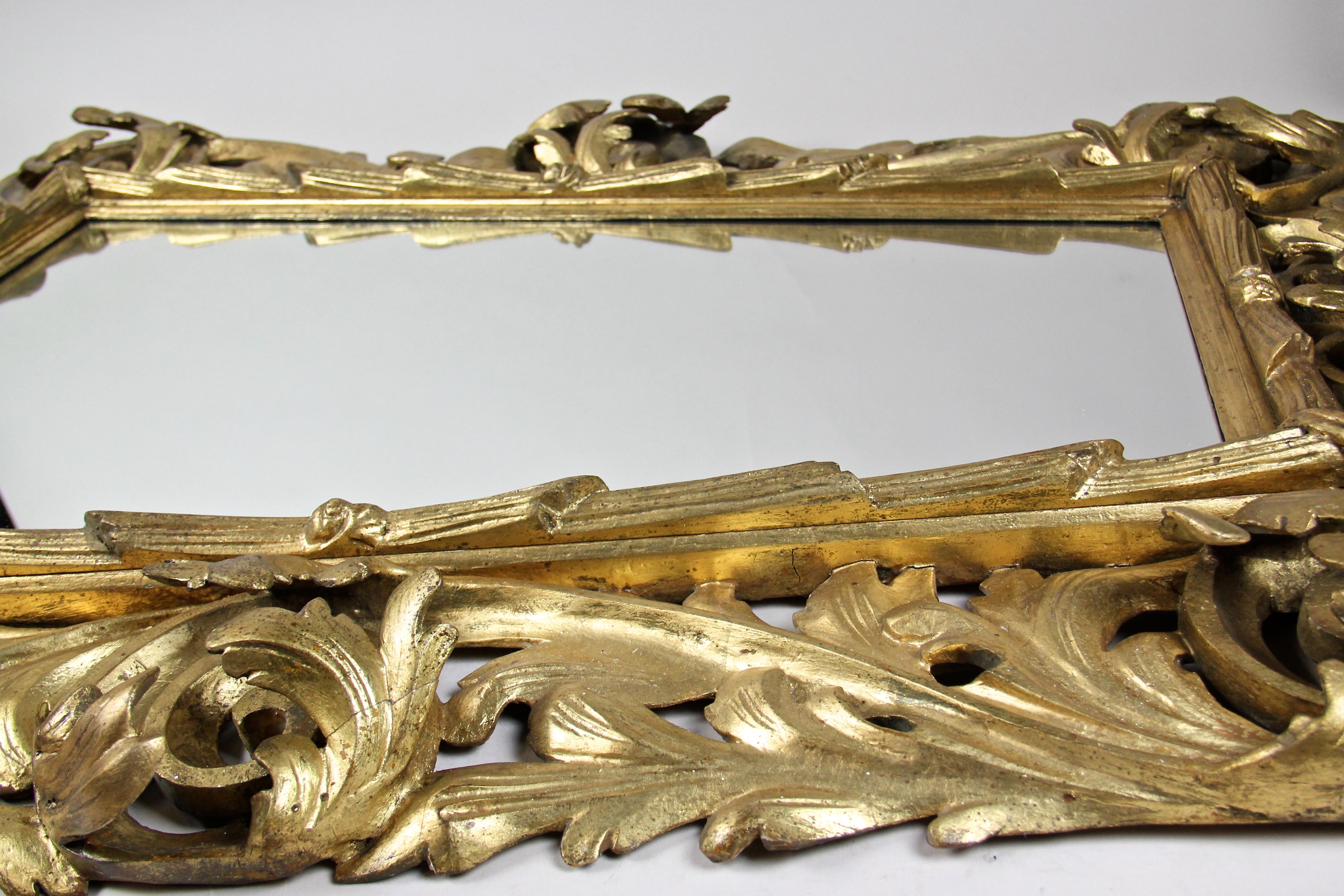 Gilt Florentine Wall Mirror Hand Carved, Austria, circa 1850 13