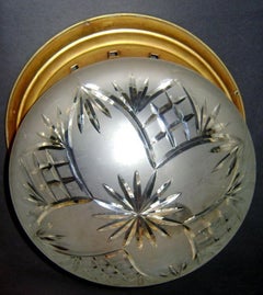 Gilt Flush Mounted Light Fixture