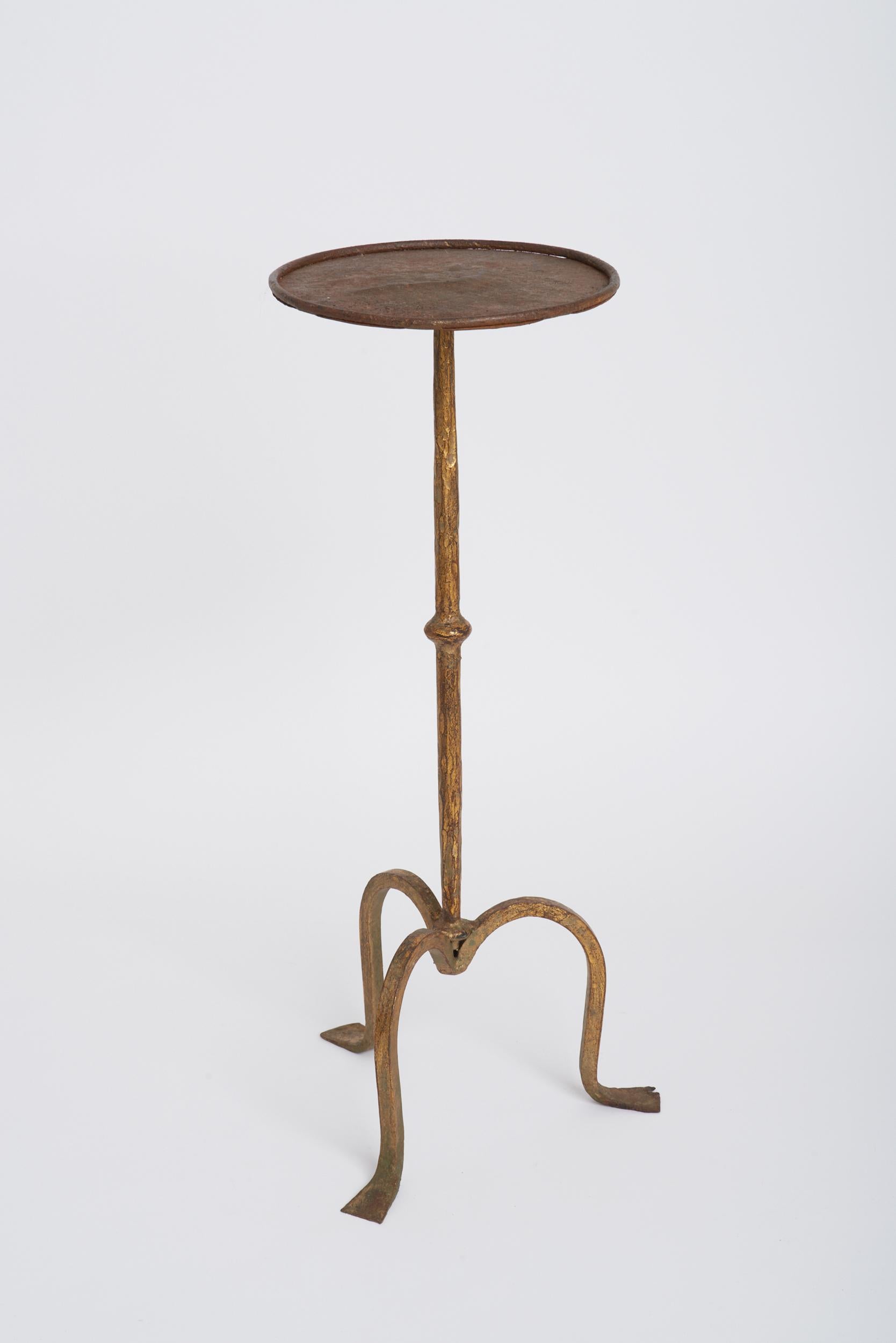 Gilt Forged Iron Martini Table In Good Condition In London, GB