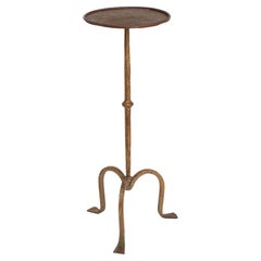 Gilt Forged Iron Martini Table