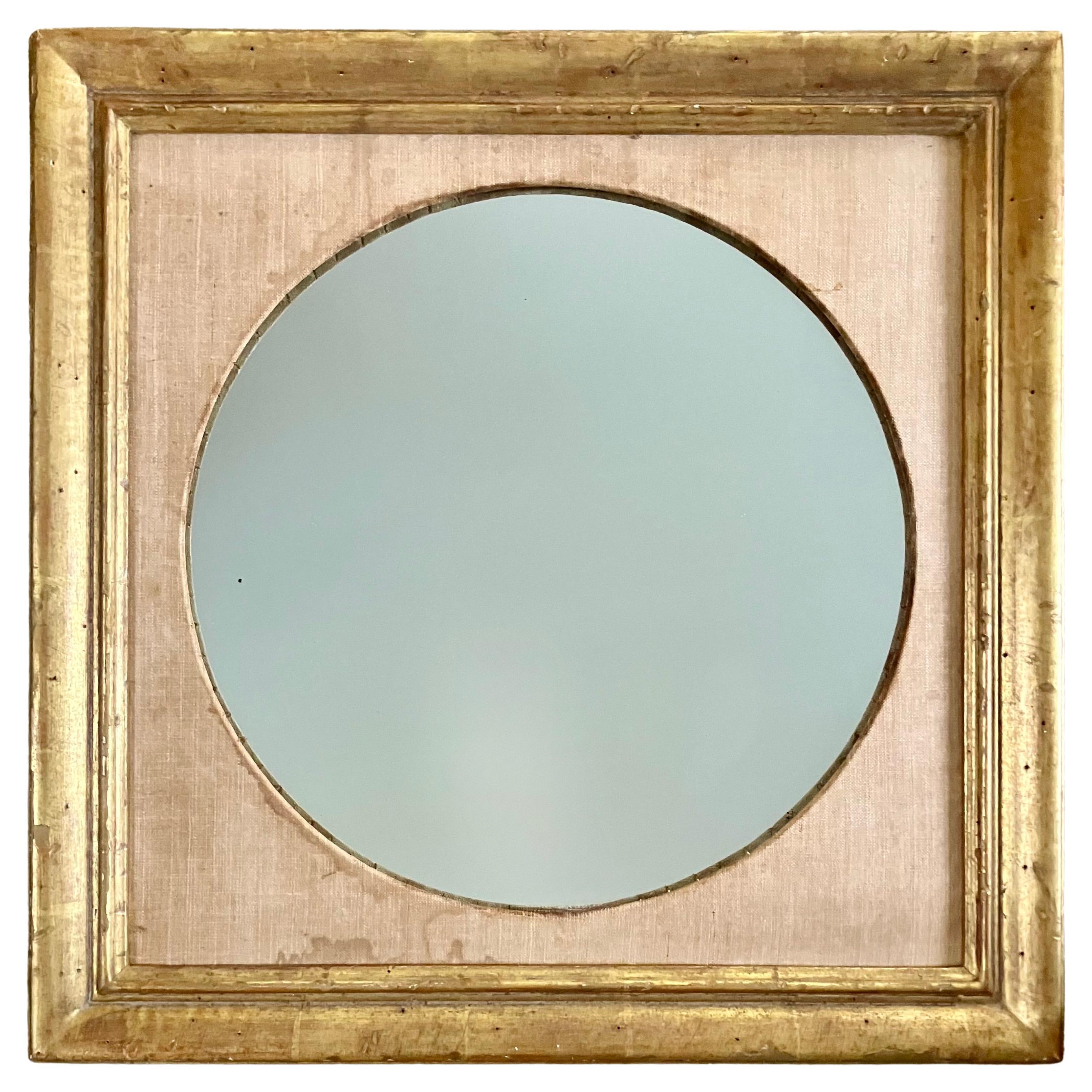 Gilt Frame Round Mirror