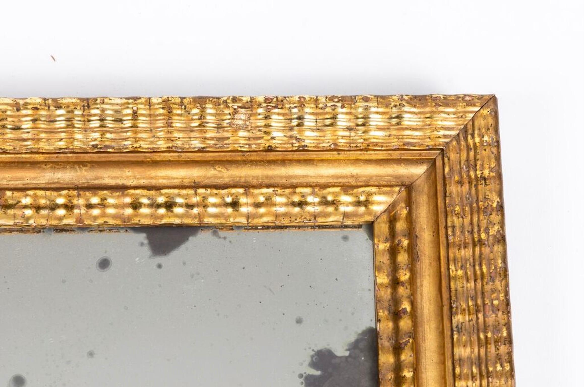 Gilt Framed Baroque Mirror In Good Condition In LOS ANGELES, CA