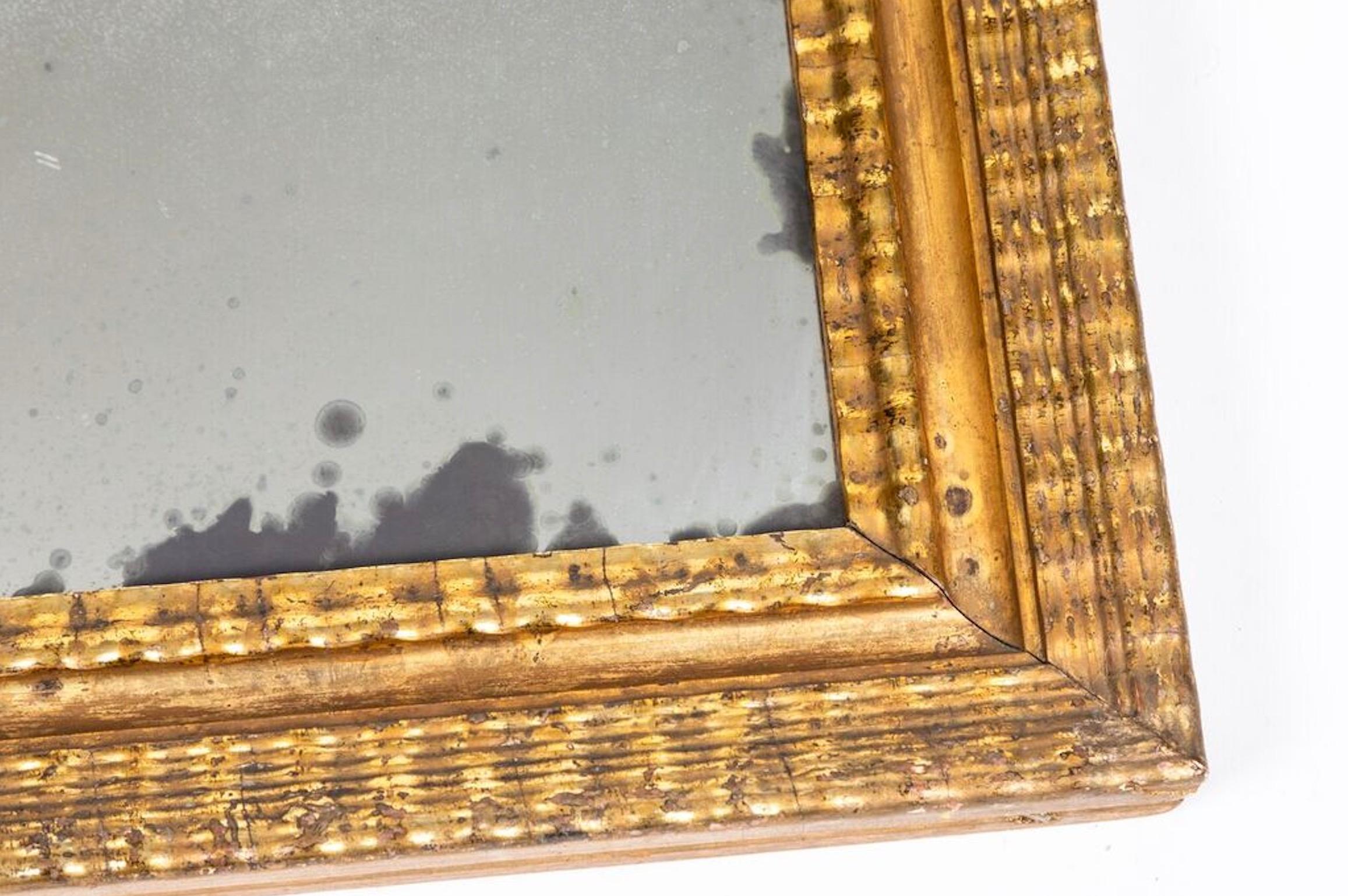 Gold Leaf Gilt Framed Baroque Mirror