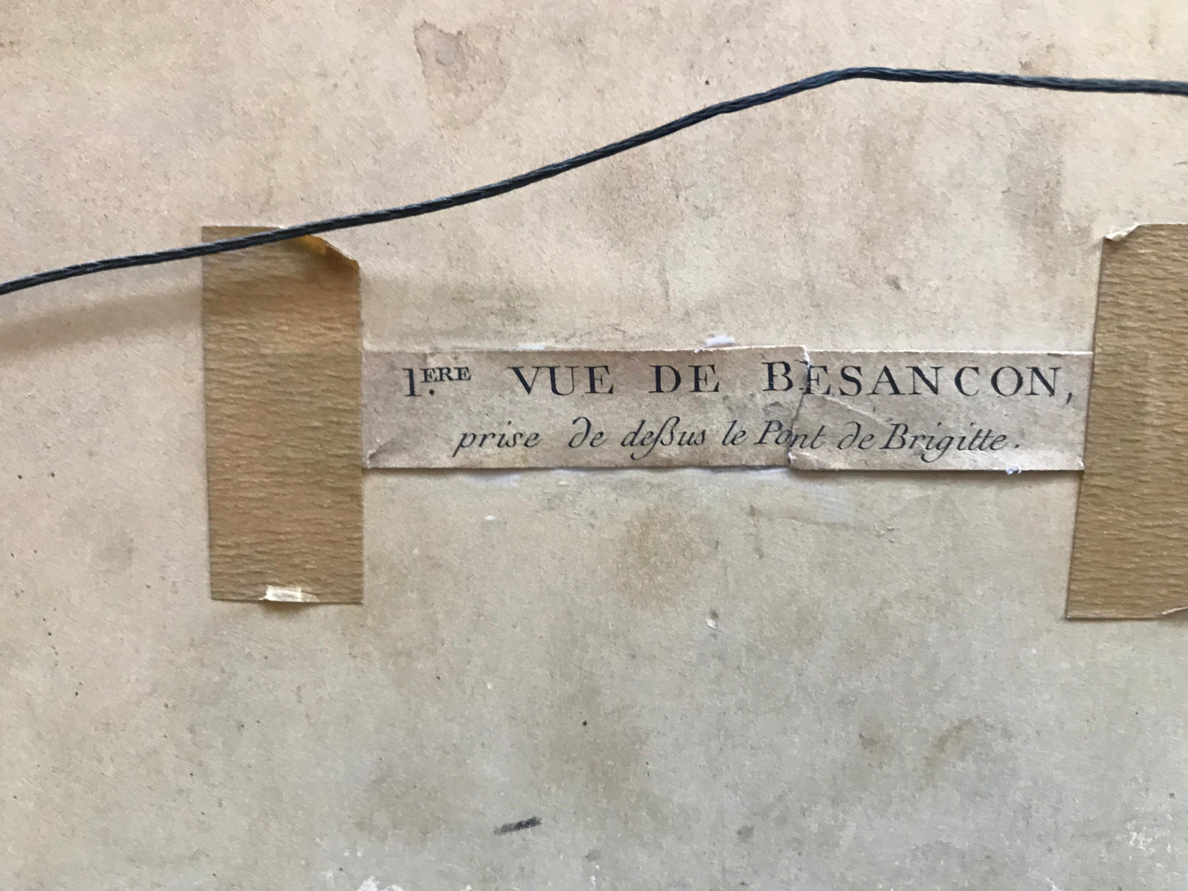 Gilt-Framed View of Bensançon In Good Condition In New York, NY