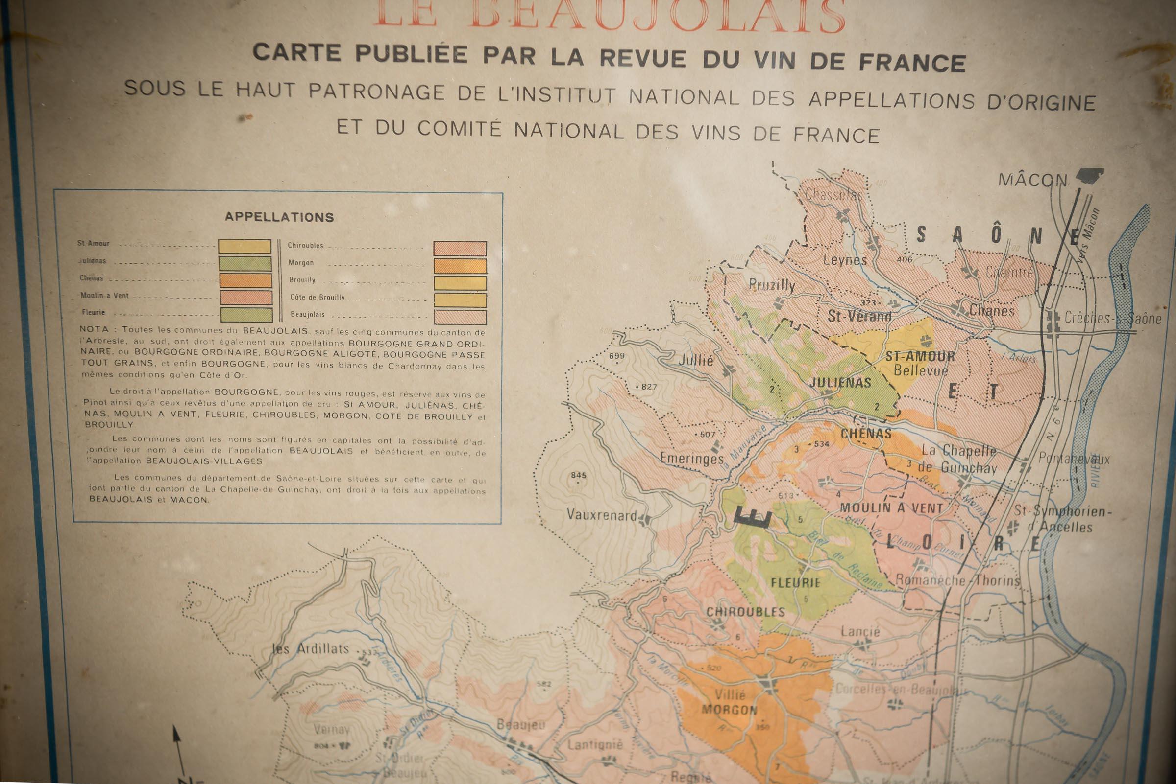 beaujolais region map