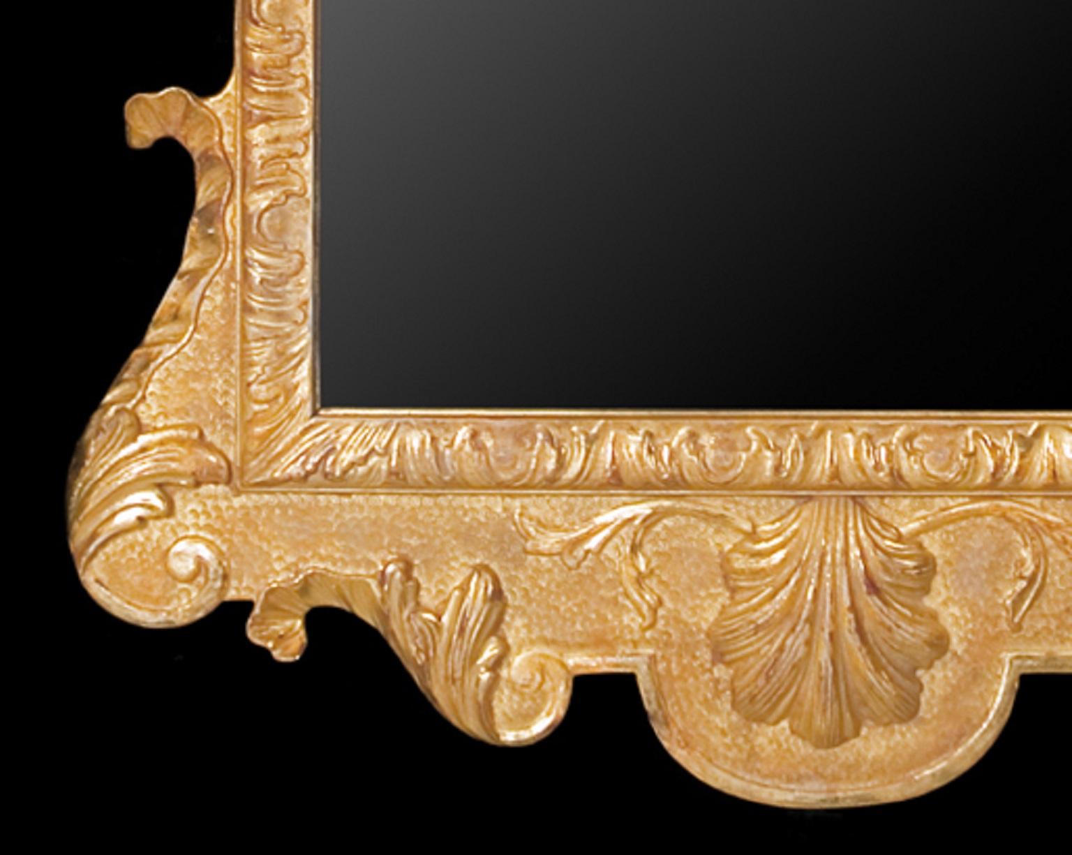 English Gilt Gesso Pier Mirror in the manner of George I For Sale