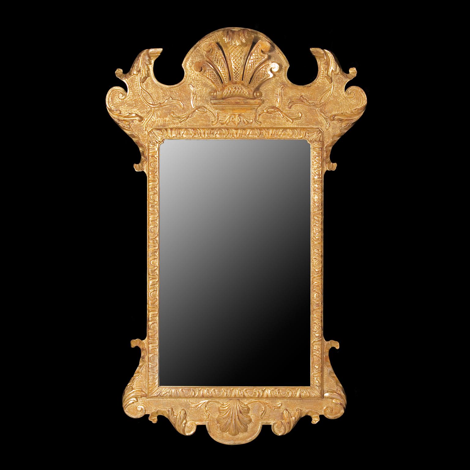 Contemporary Gilt Gesso Pier Mirror in the manner of George I For Sale